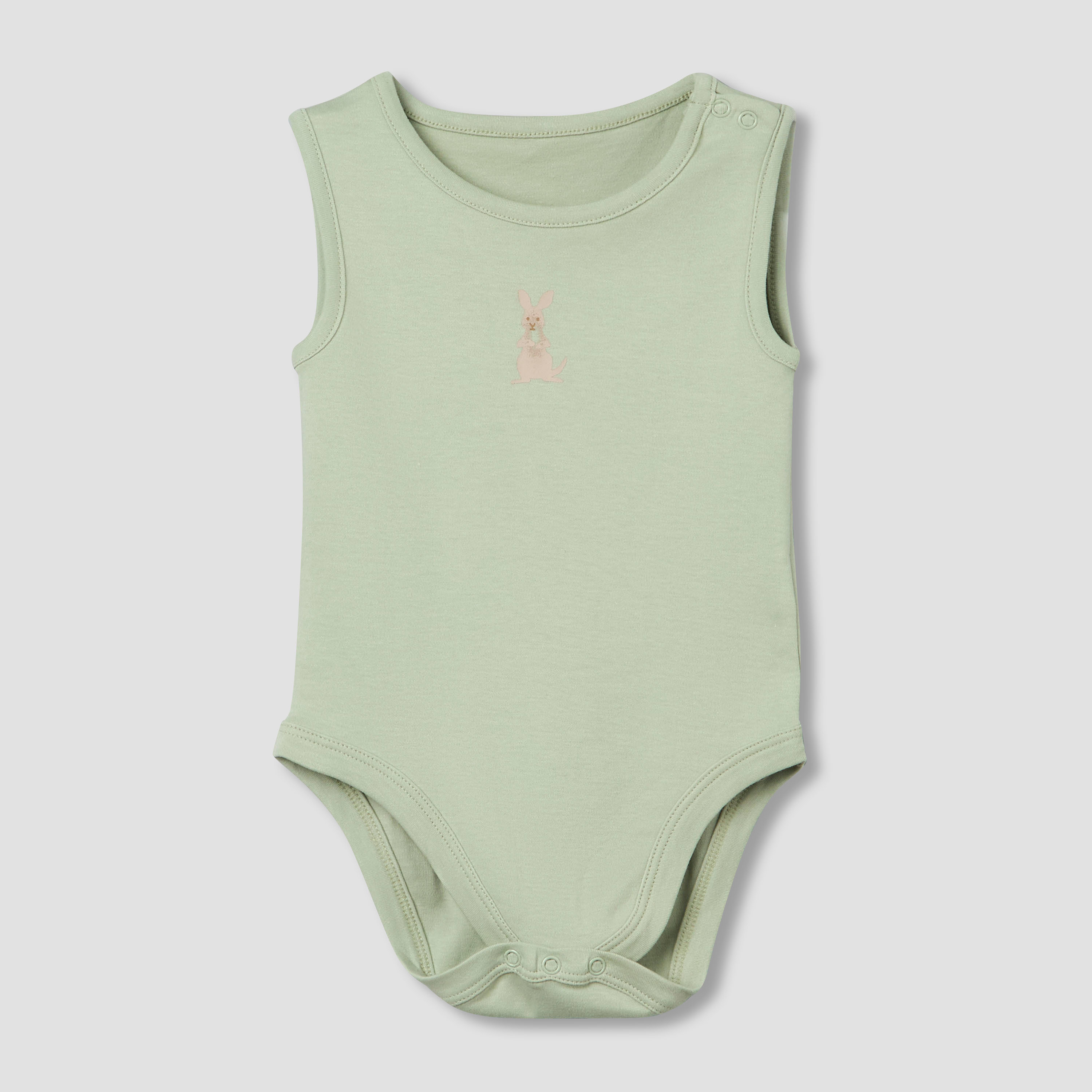 Pack of 5 Juniors Round Neck Sleeveless Bodysuit with Print-baby-boys-clothing-bodysuits-image-6