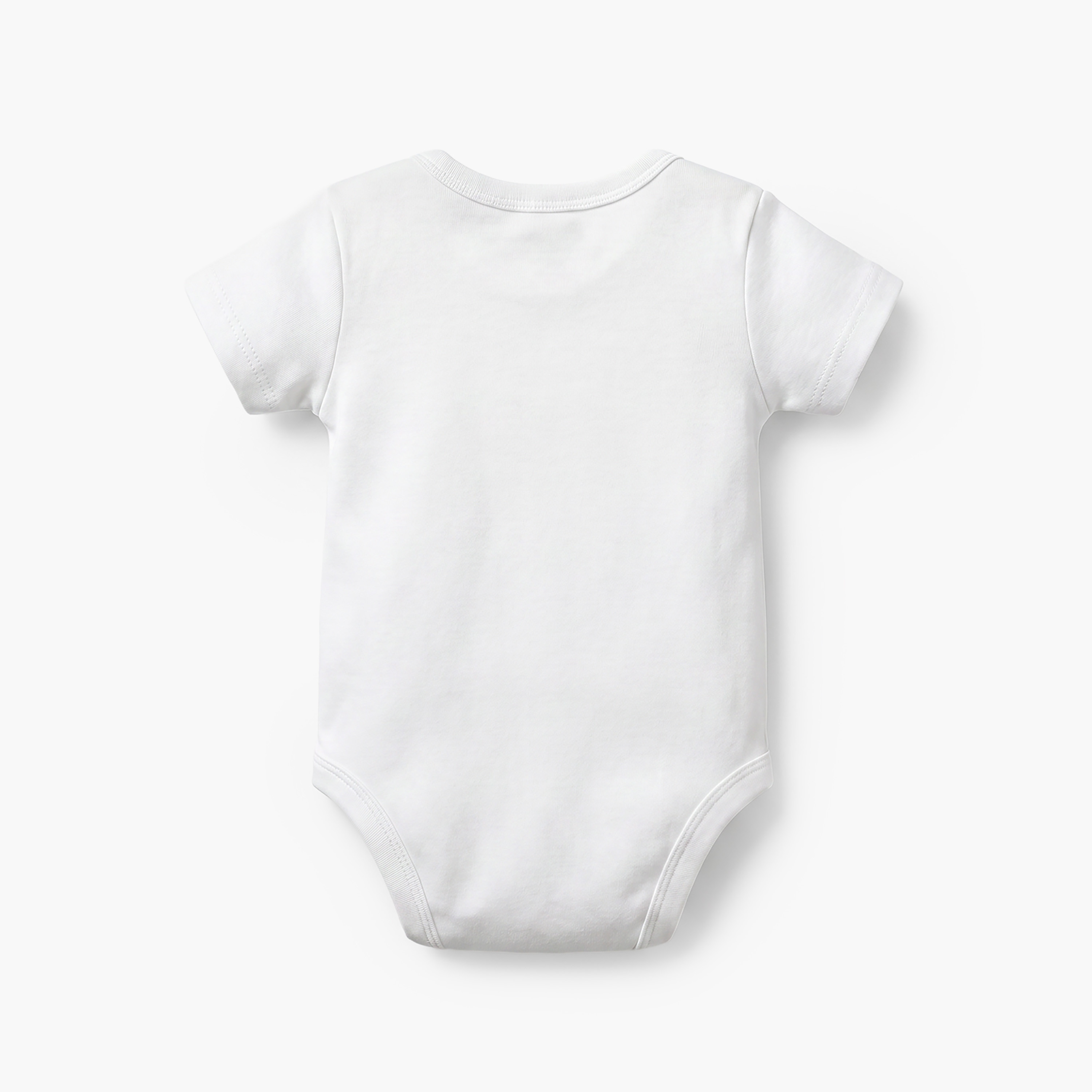 Pack of 4 Disney Cotton Round Neck Short Sleeves Bodysuit with Print-baby-girls-clothing-bodysuits-image-4