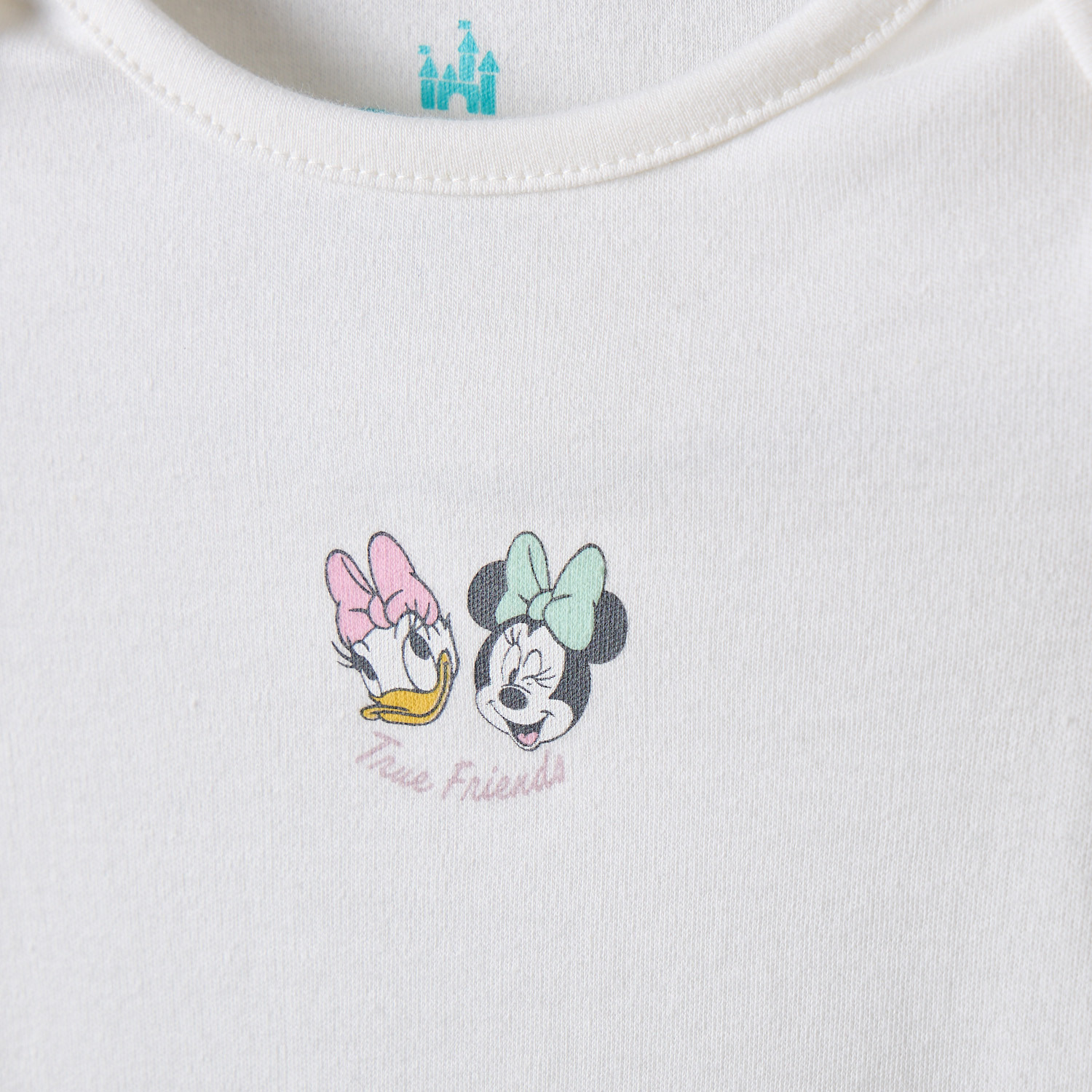 Pack of 4 Disney Cotton Round Neck Short Sleeves Bodysuit with Print-baby-girls-clothing-bodysuits-image-8