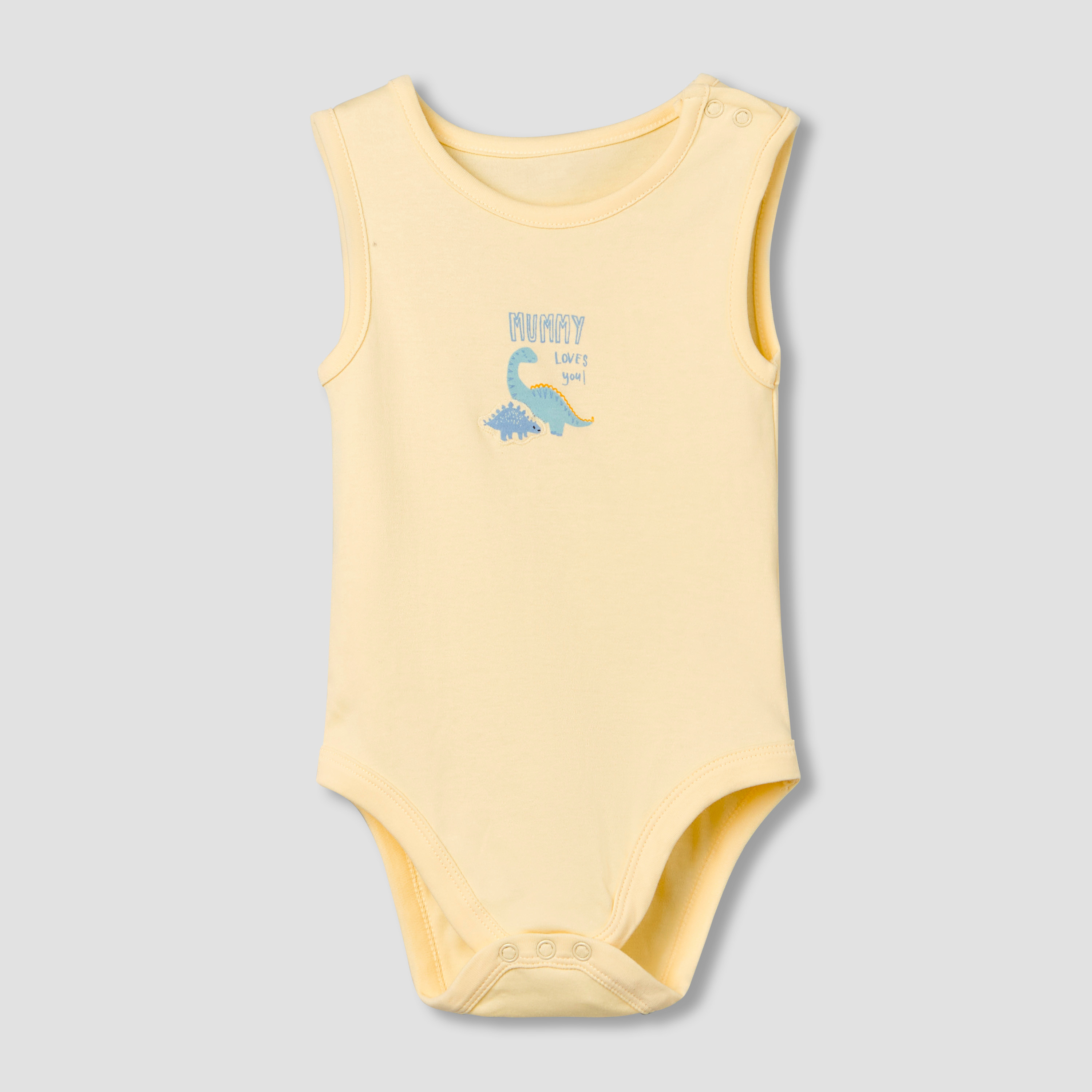 Pack of 5 Juniors Crew Neck Sleeveless Bodysuit with Print-baby-boys-clothing-bodysuits-image-5