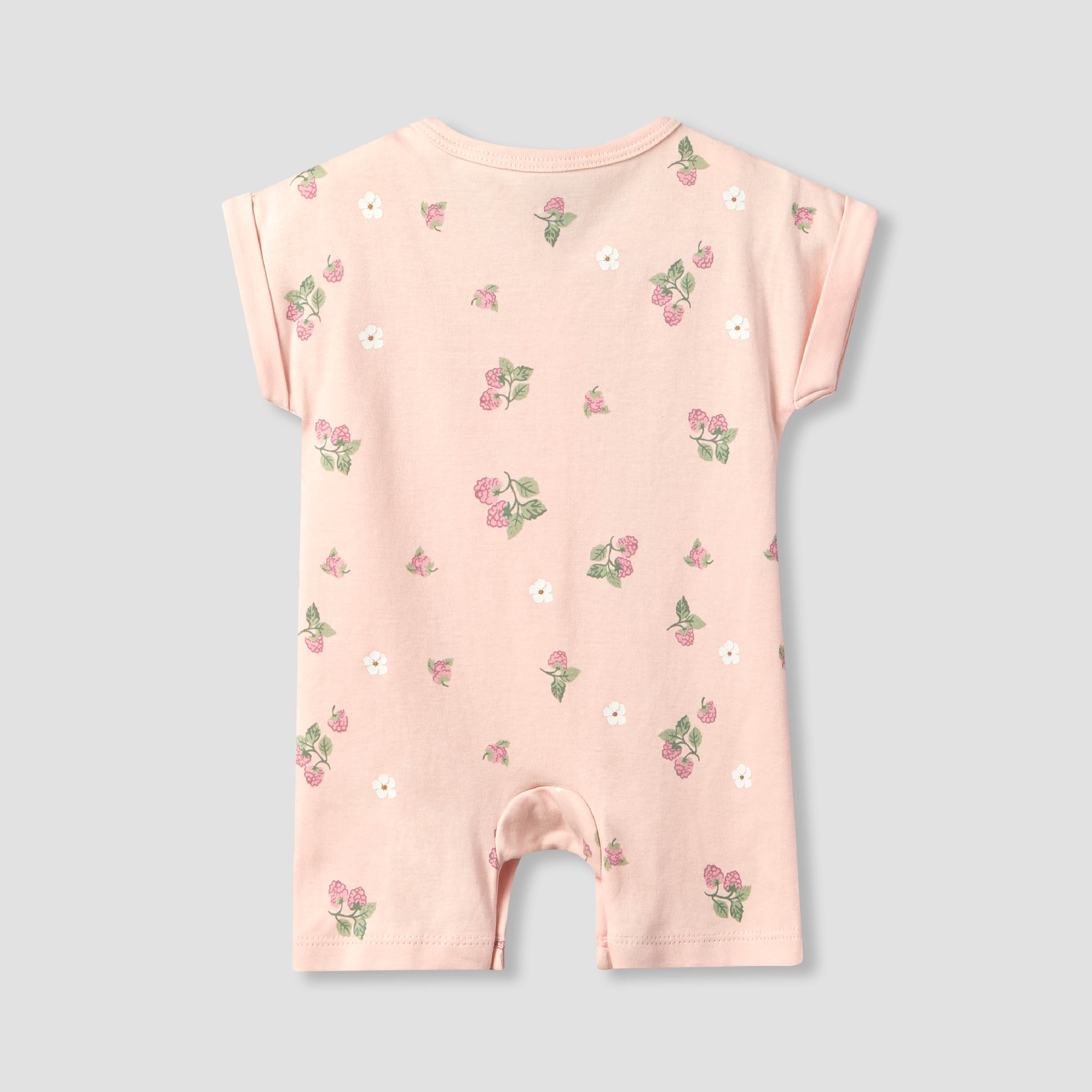 Pack of 3 Juniors Crew Neck Short Sleeves Romper with Assorted Print-baby-girls-clothing-rompers-image-5