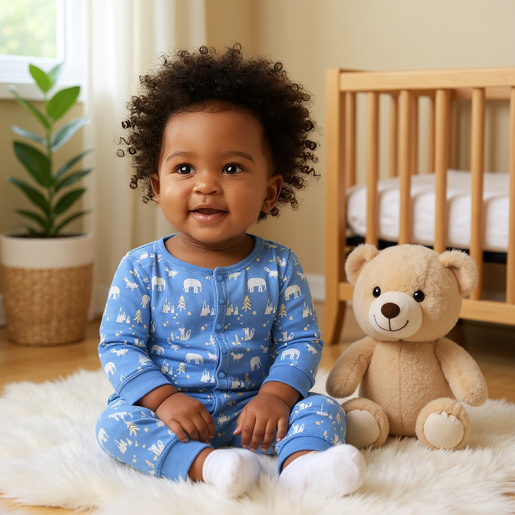 Juniors Assorted Sleepsuit with Long Sleeves and Button Closure - Set of 3-baby-boys-clothing-nightwear-sleepsuits-image-9