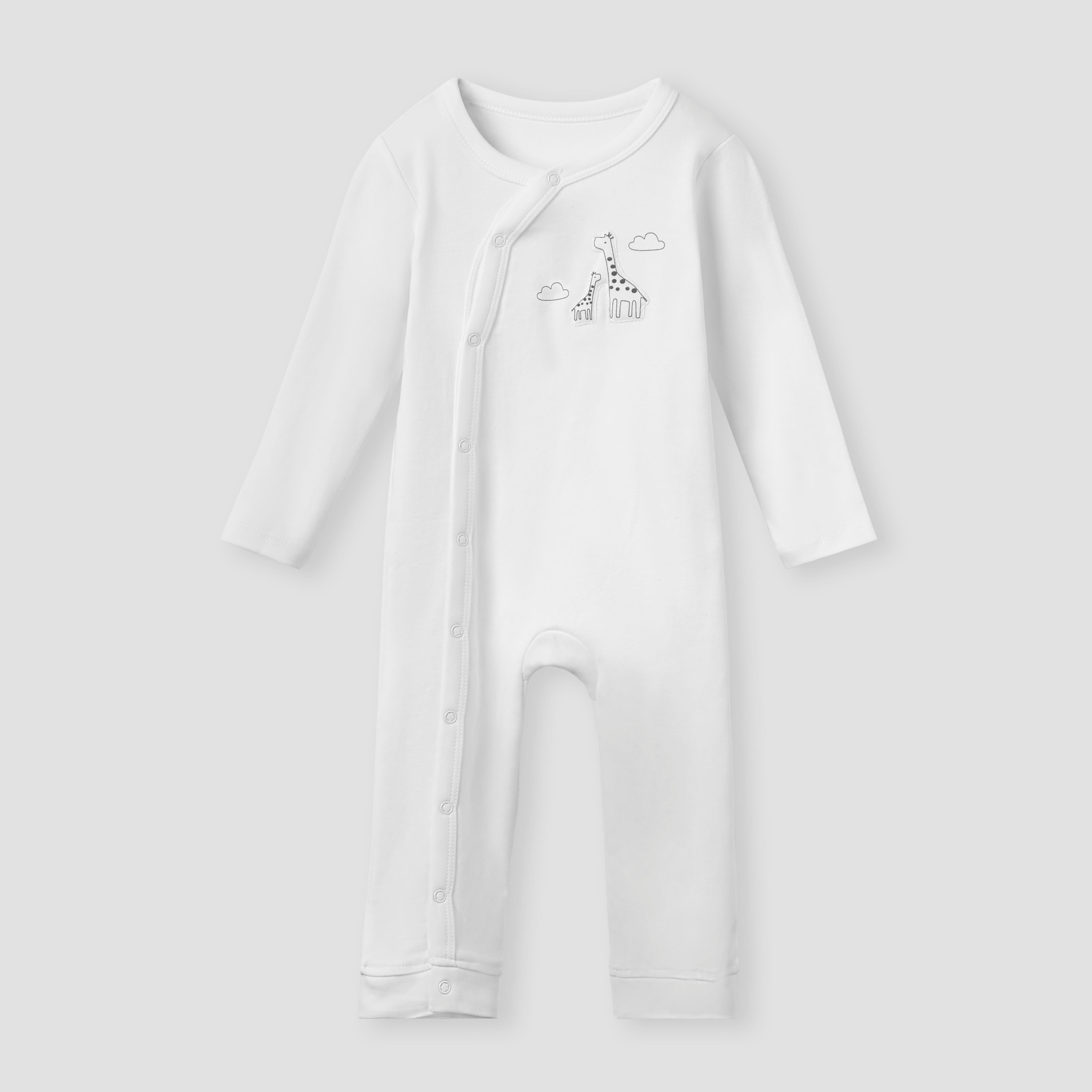 Juniors Assorted Sleepsuit with Long Sleeves and Button Closure - Set of 3-baby-boys-clothing-nightwear-sleepsuits-image-3
