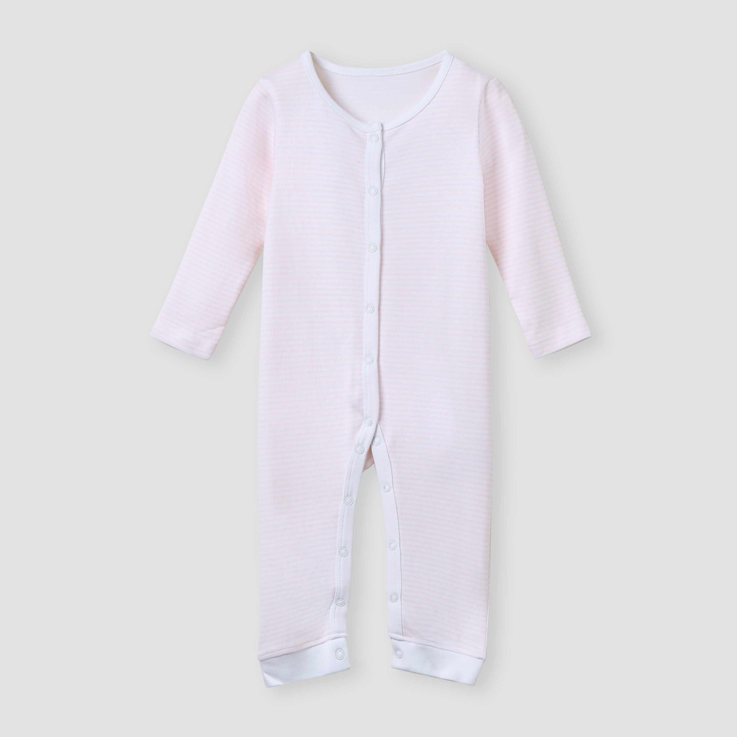 Juniors Assorted Sleepsuit with Long Sleeves and Button Closure - Set of 3-baby-girls-clothing-nightwear-sleepsuits-image-2