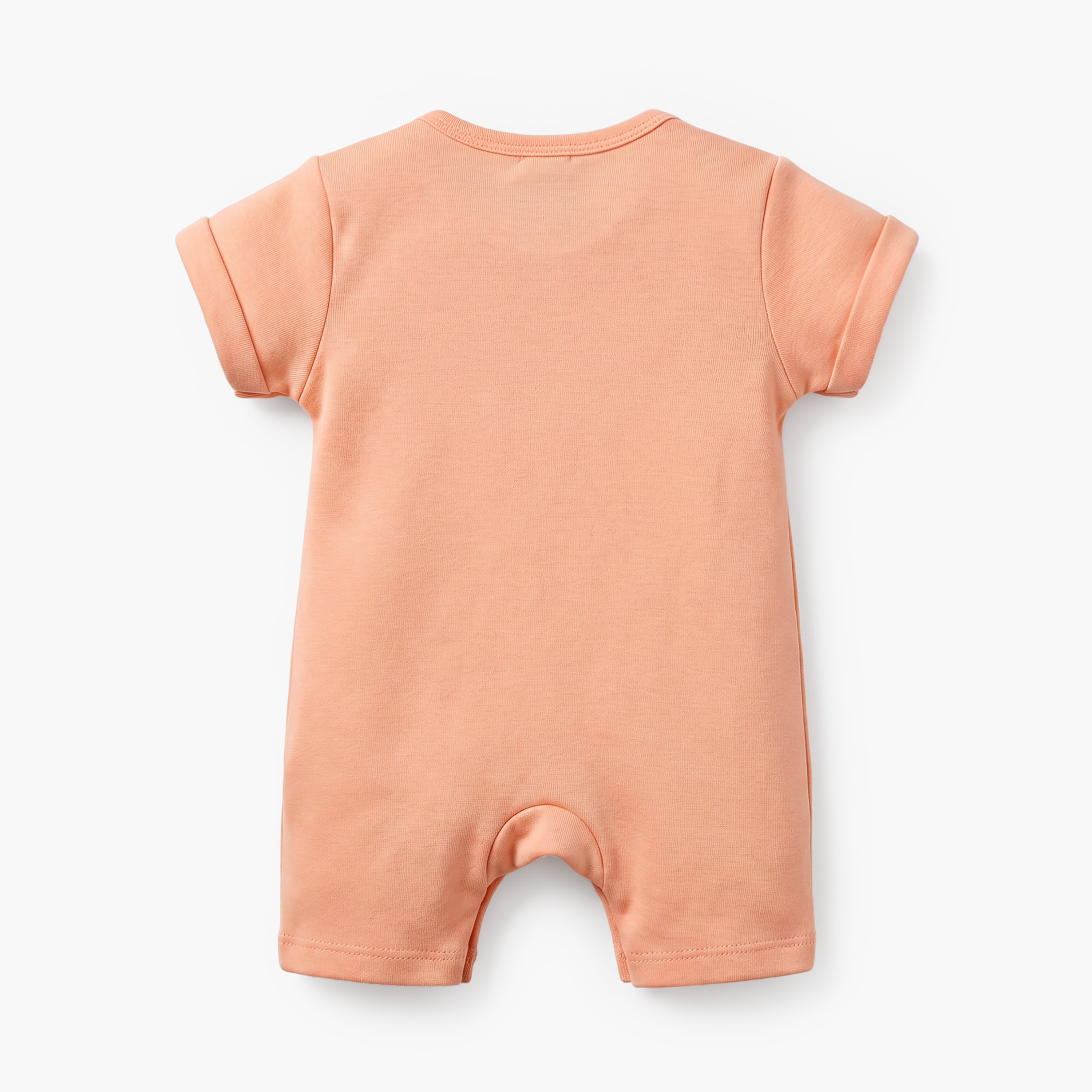 Pack of 3 Juniors Round Neck Short Sleeves Romper with Snap Button Closure-baby-boys-clothing-rompers-image-3