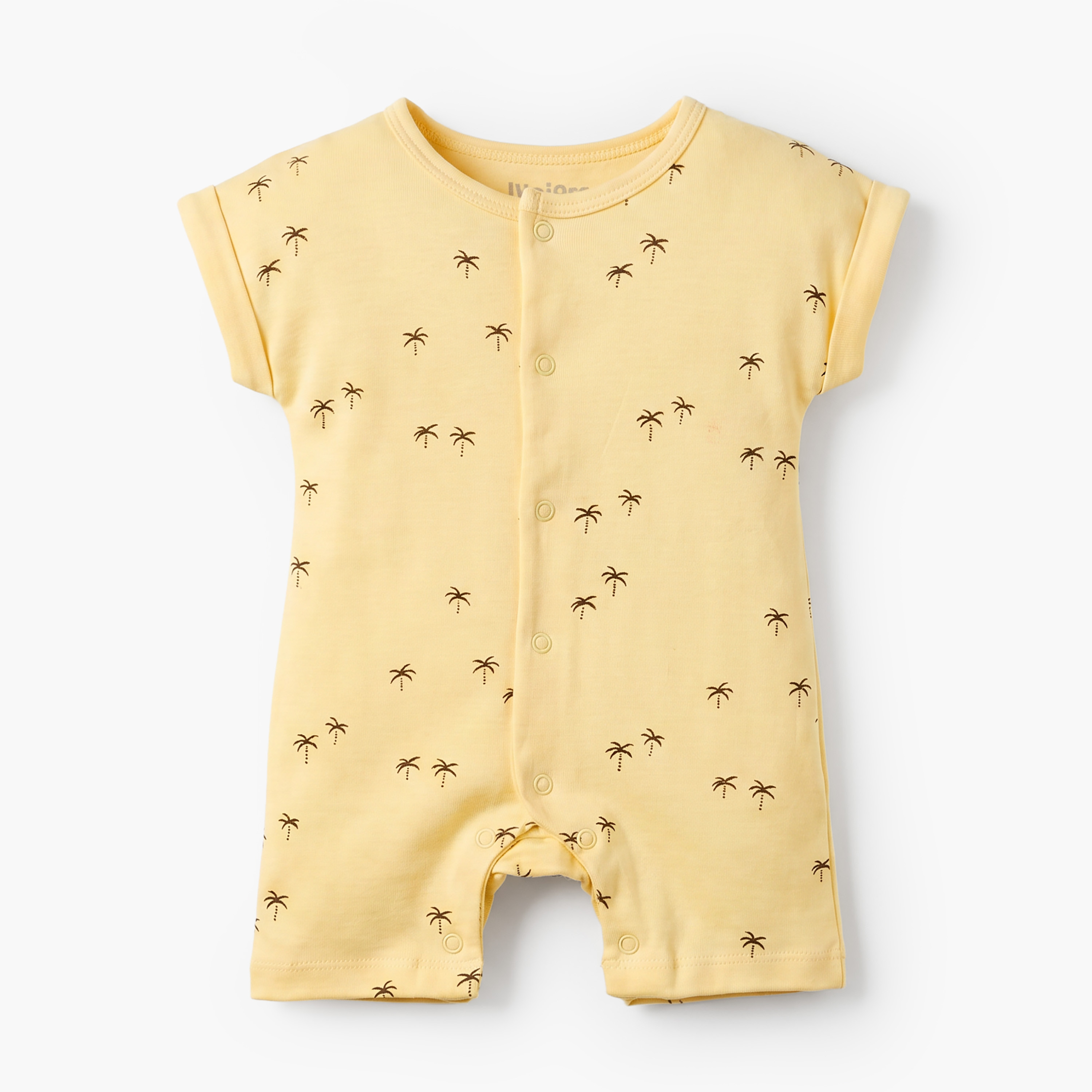 Pack of 3 Juniors Round Neck Short Sleeves Romper with Snap Button Closure-baby-boys-clothing-rompers-image-5