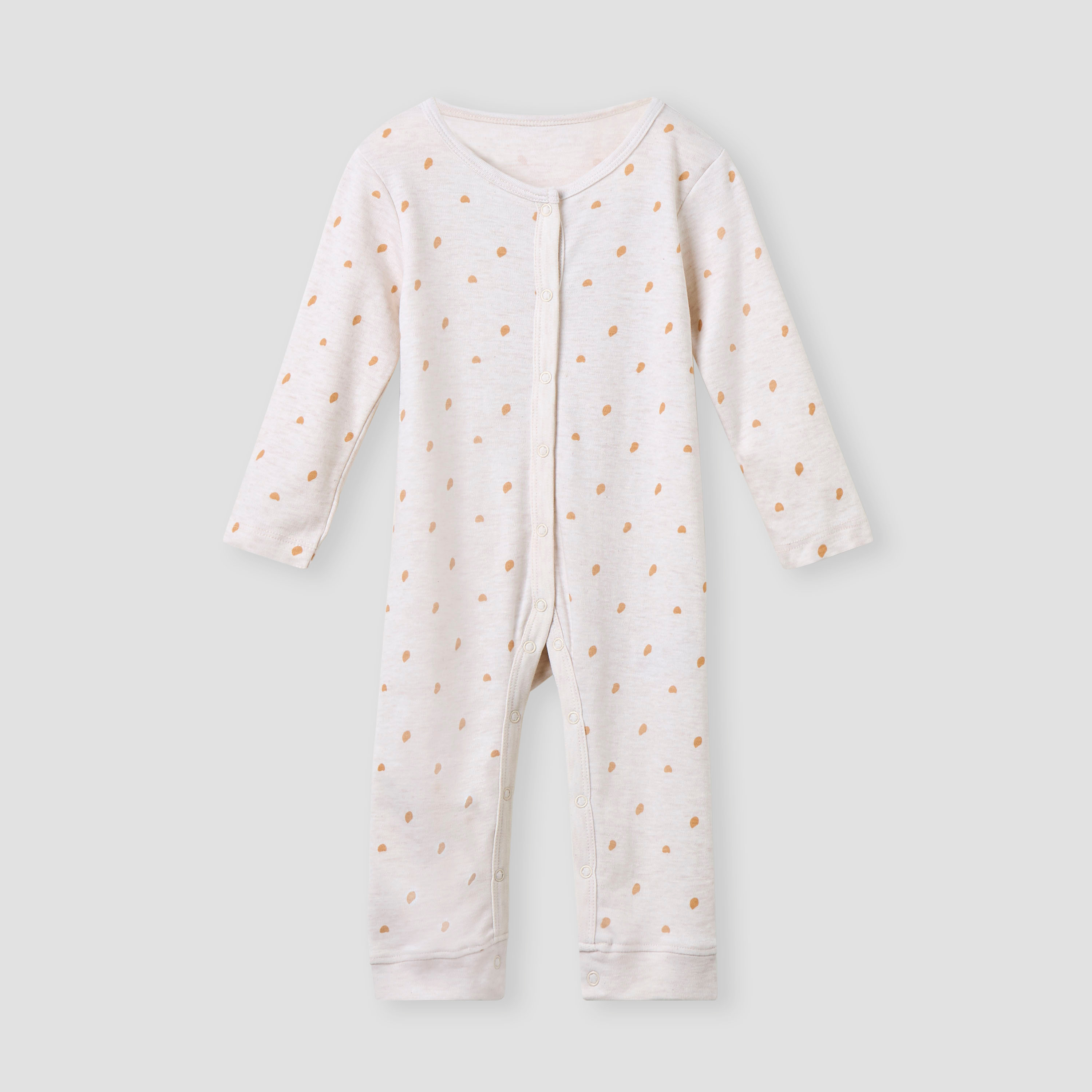 Juniors Printed Sleepsuit with Long Sleeves and Button Closure - Set of 3-baby-girls-clothing-nightwear-sleepsuits-image-2