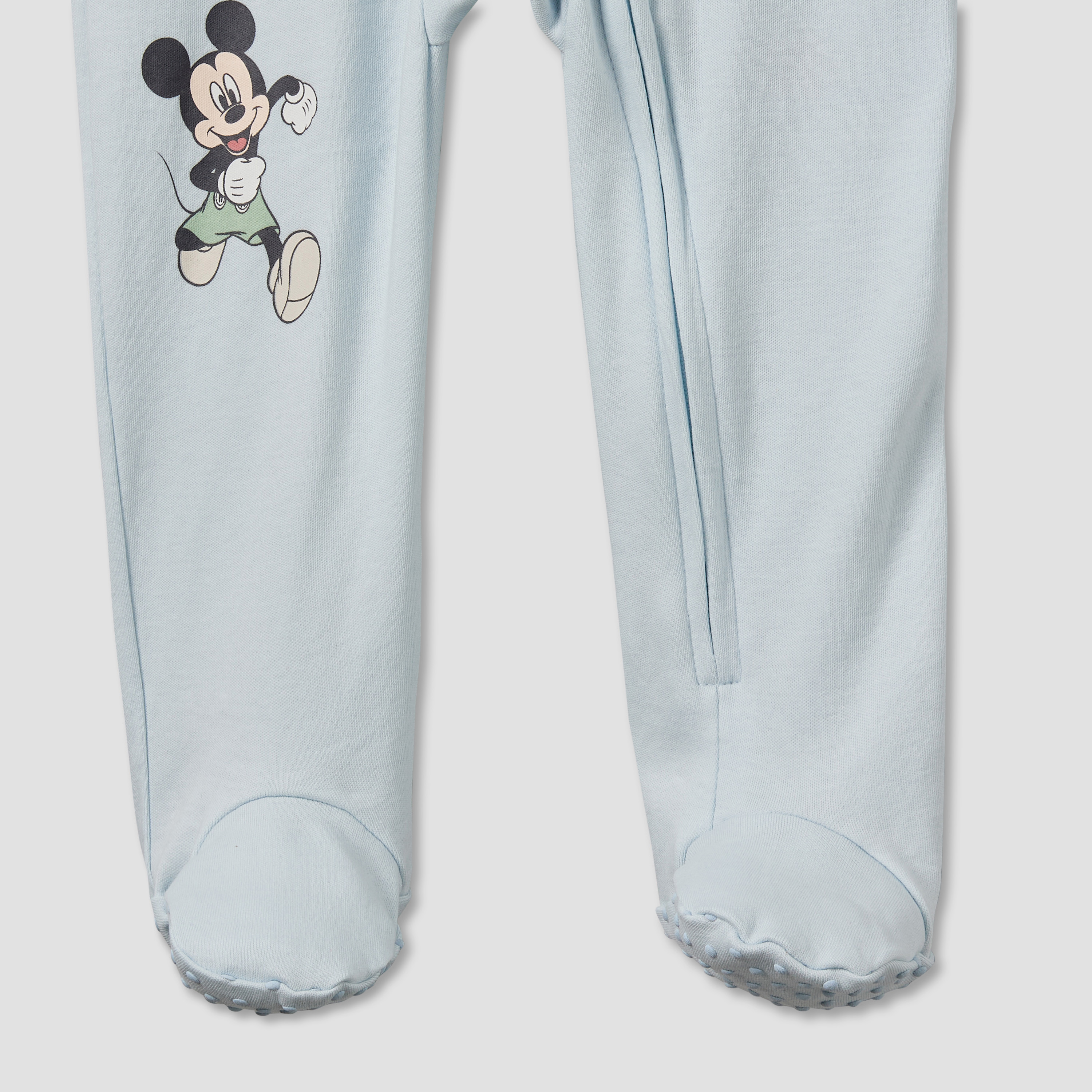 Pack of 3 Disney Cotton Mandarin Collar Long Sleeve Sleepsuit with Mickey Mouse Print-baby-boys-clothing-nightwear-sleepsuits-image-8