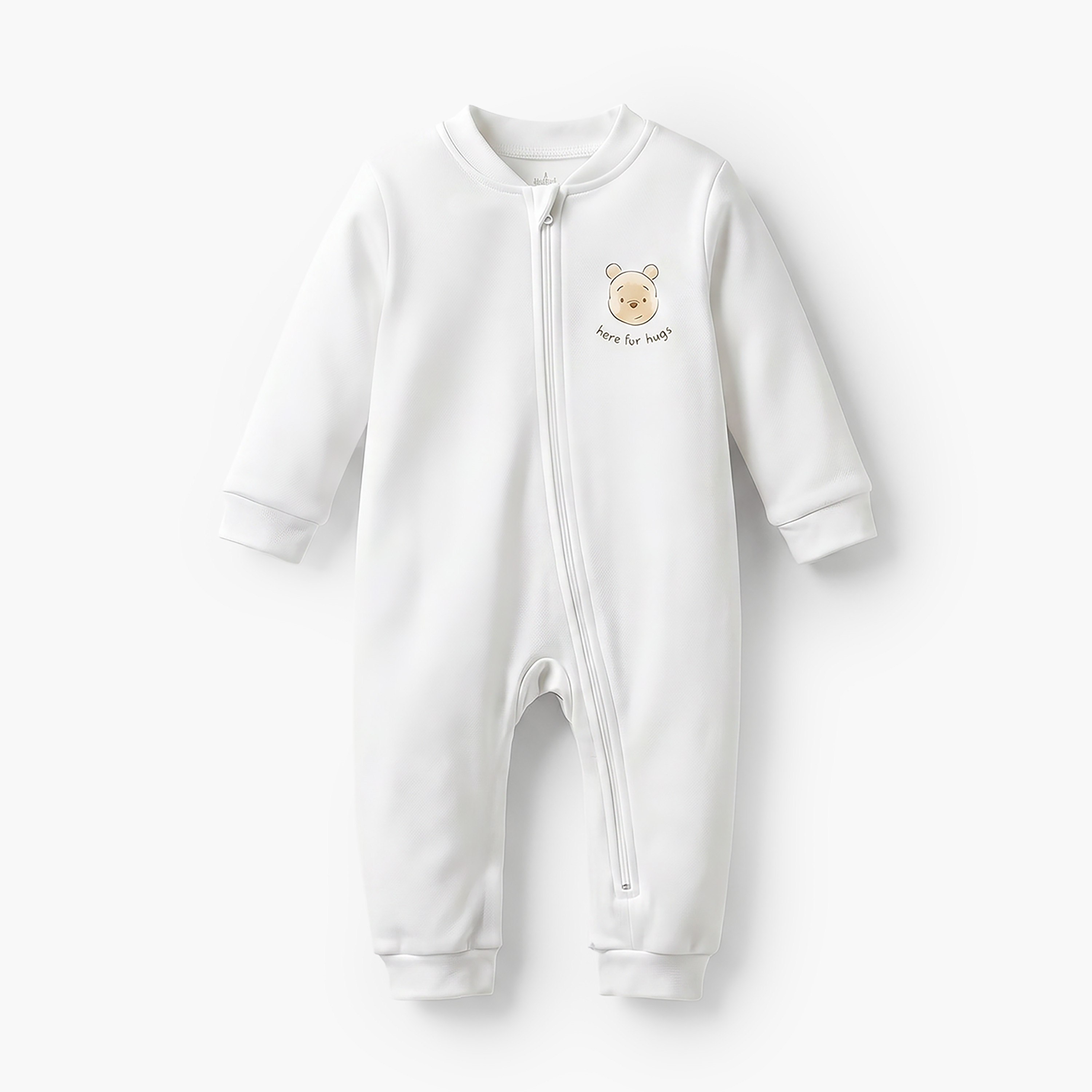 Pack of 3 Disney Cotton Mandarin Collar Long Sleeves Sleepsuit with Winnie the Pooh Print-baby-boys-clothing-nightwear-sleepsuits-image-4