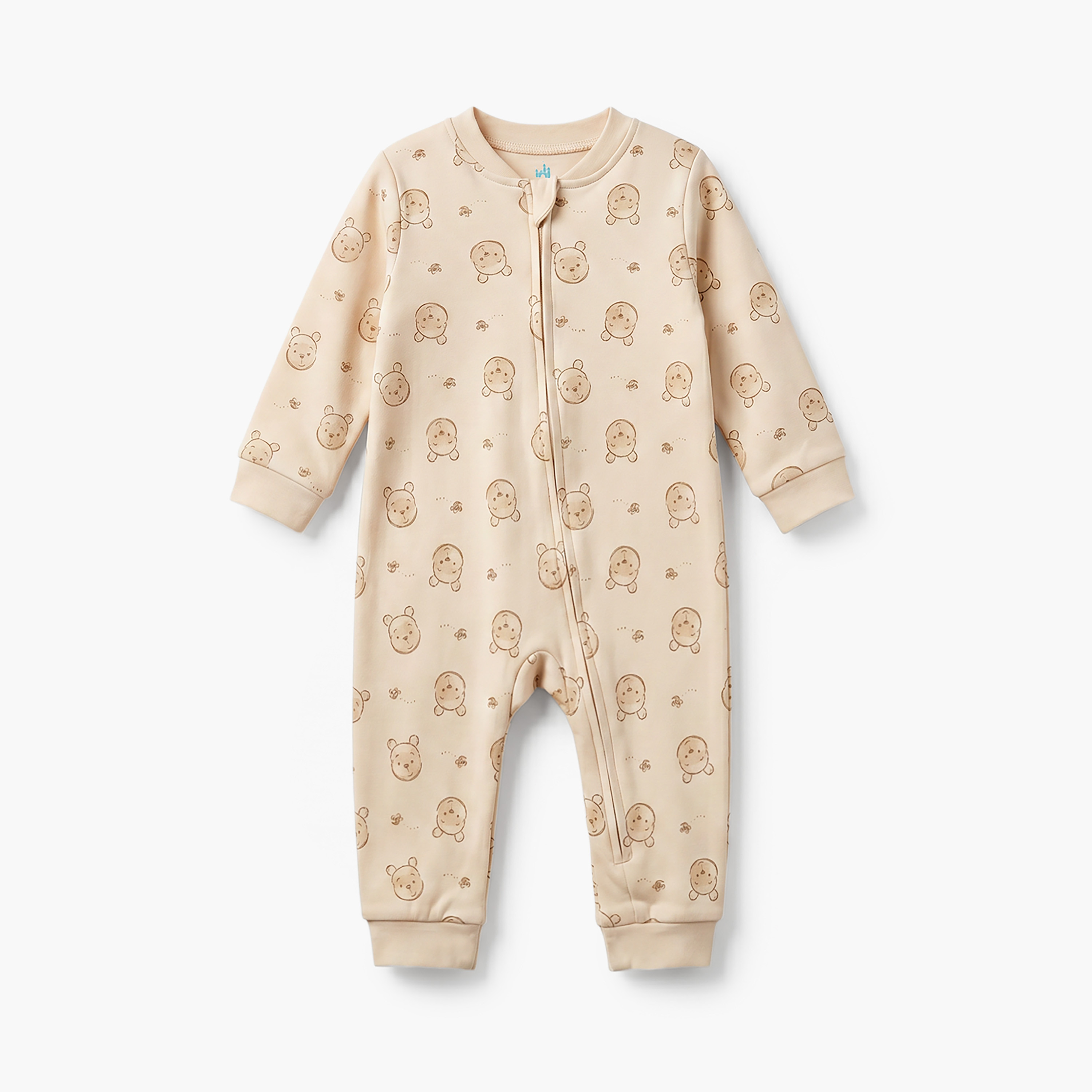 Pack of 3 Disney Cotton Mandarin Collar Long Sleeves Sleepsuit with Winnie the Pooh Print-baby-boys-clothing-nightwear-sleepsuits-image-5