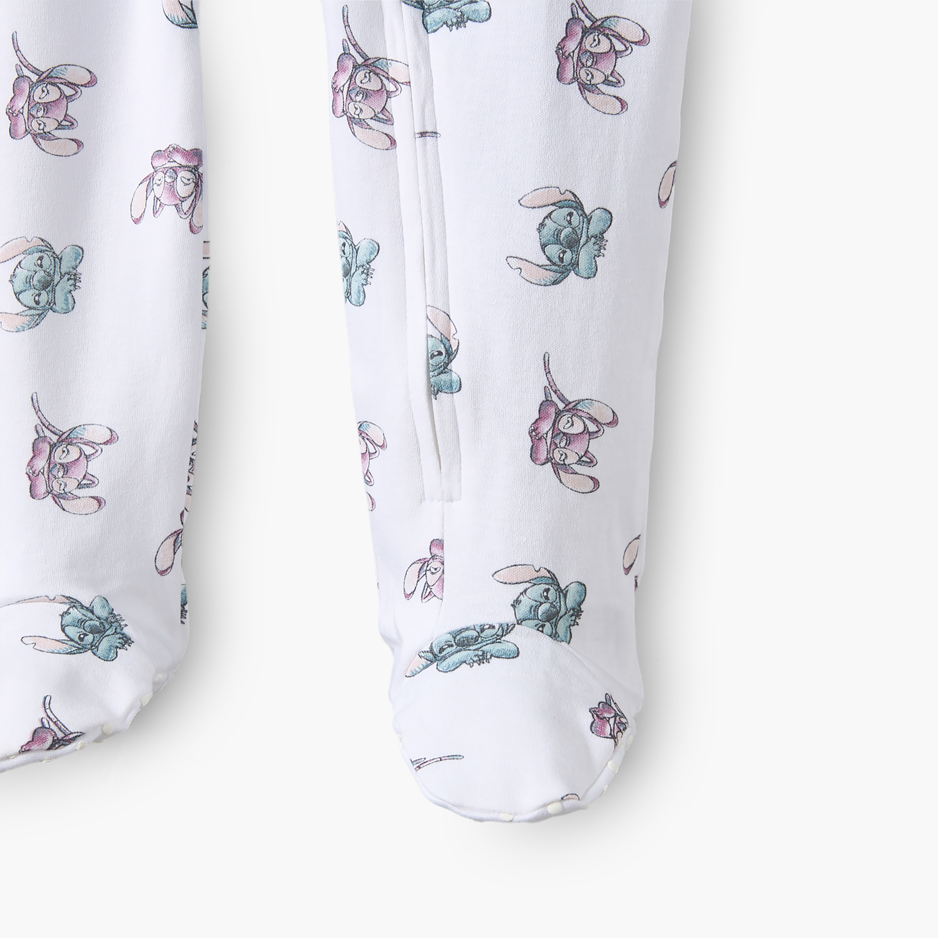 طقم بدلة نوم قطن بياقة ماندارين وأكمام طويلة بطبعات ستيتش وأنجل 3 قطع من ديزني-baby-girls-clothing-nightwear-sleepsuits-image-8