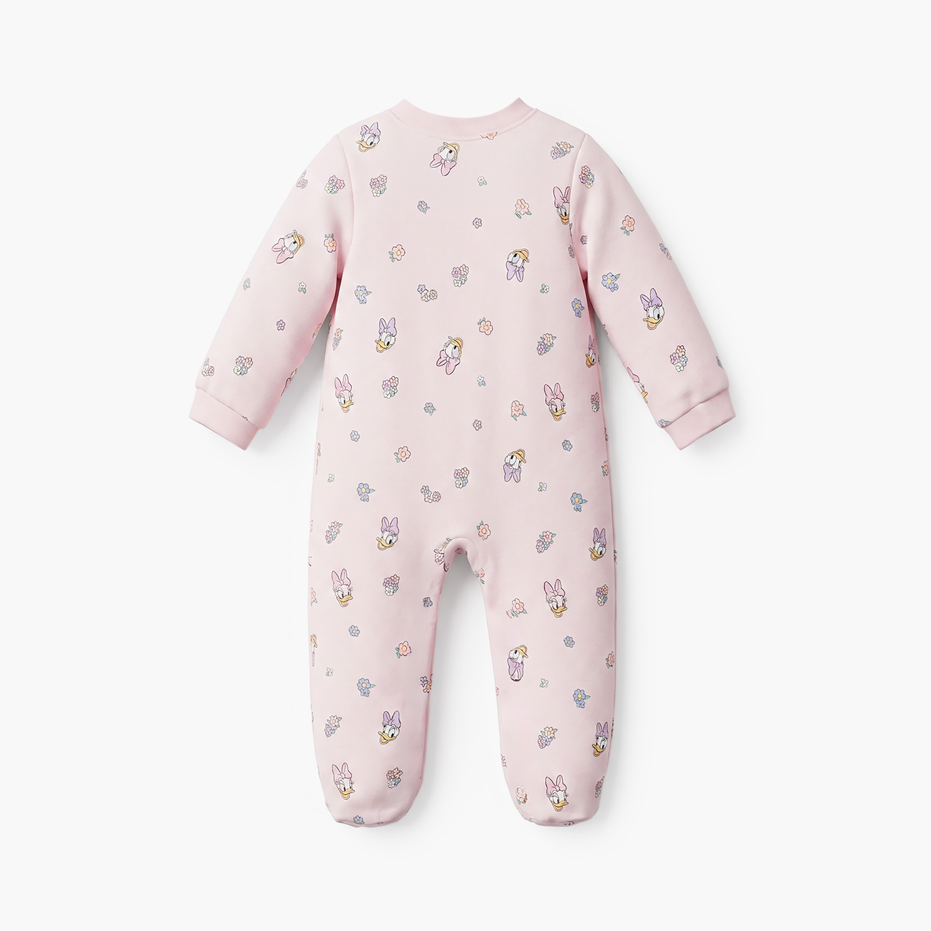 Pack of 3 Disney Cotton Mandarin Collar Long Sleeve Sleepsuit with Daisy Duck Print-baby-girls-clothing-nightwear-sleepsuits-image-6