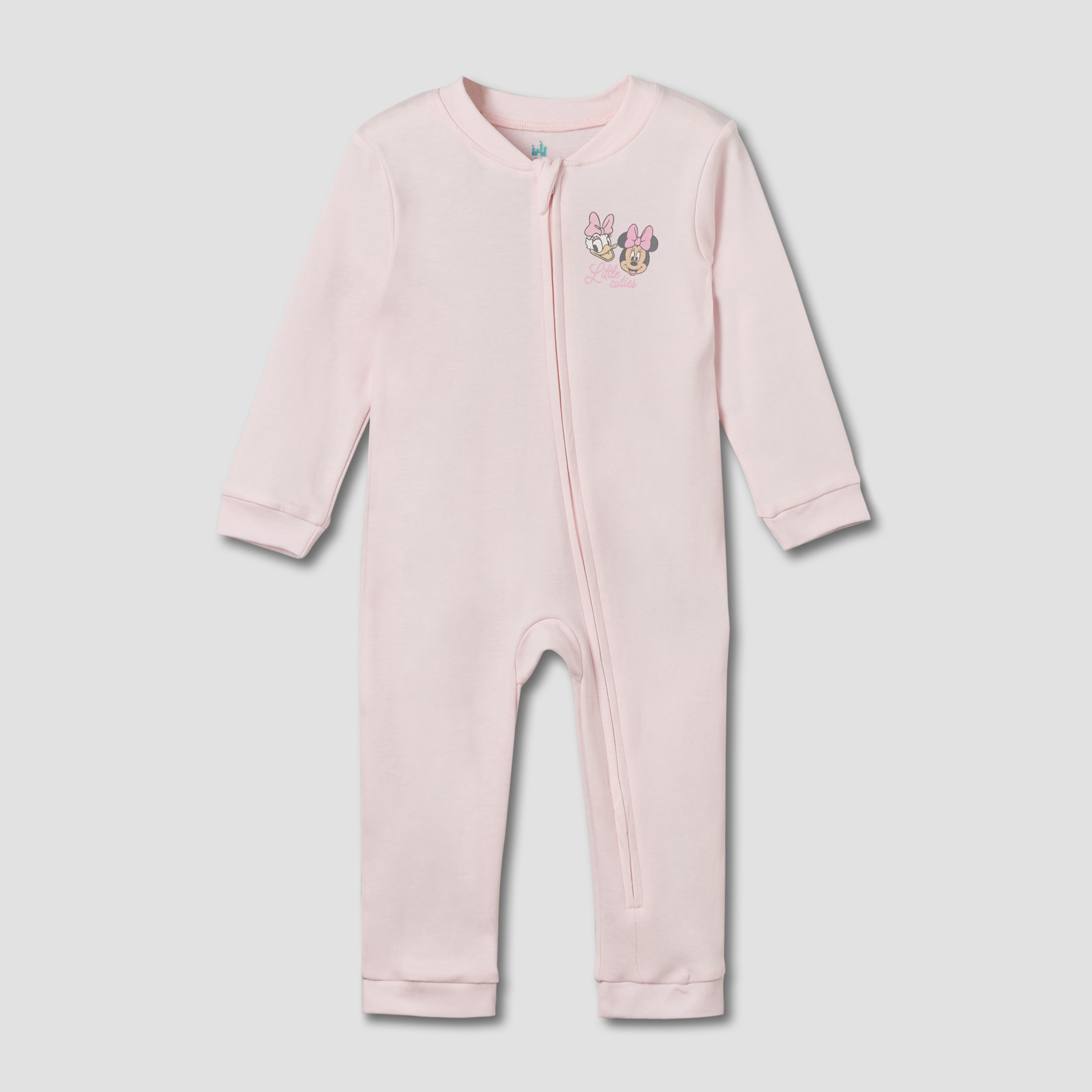 Pack of 3 Disney Cotton Mandarin Collar Long Sleeve Sleepsuit with Minnie Mouse and Daisy Duck Print-baby-girls-clothing-nightwear-sleepsuits-image-8