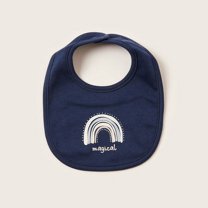 Juniors Printed Bib with Snap Button Closure - Set of 2