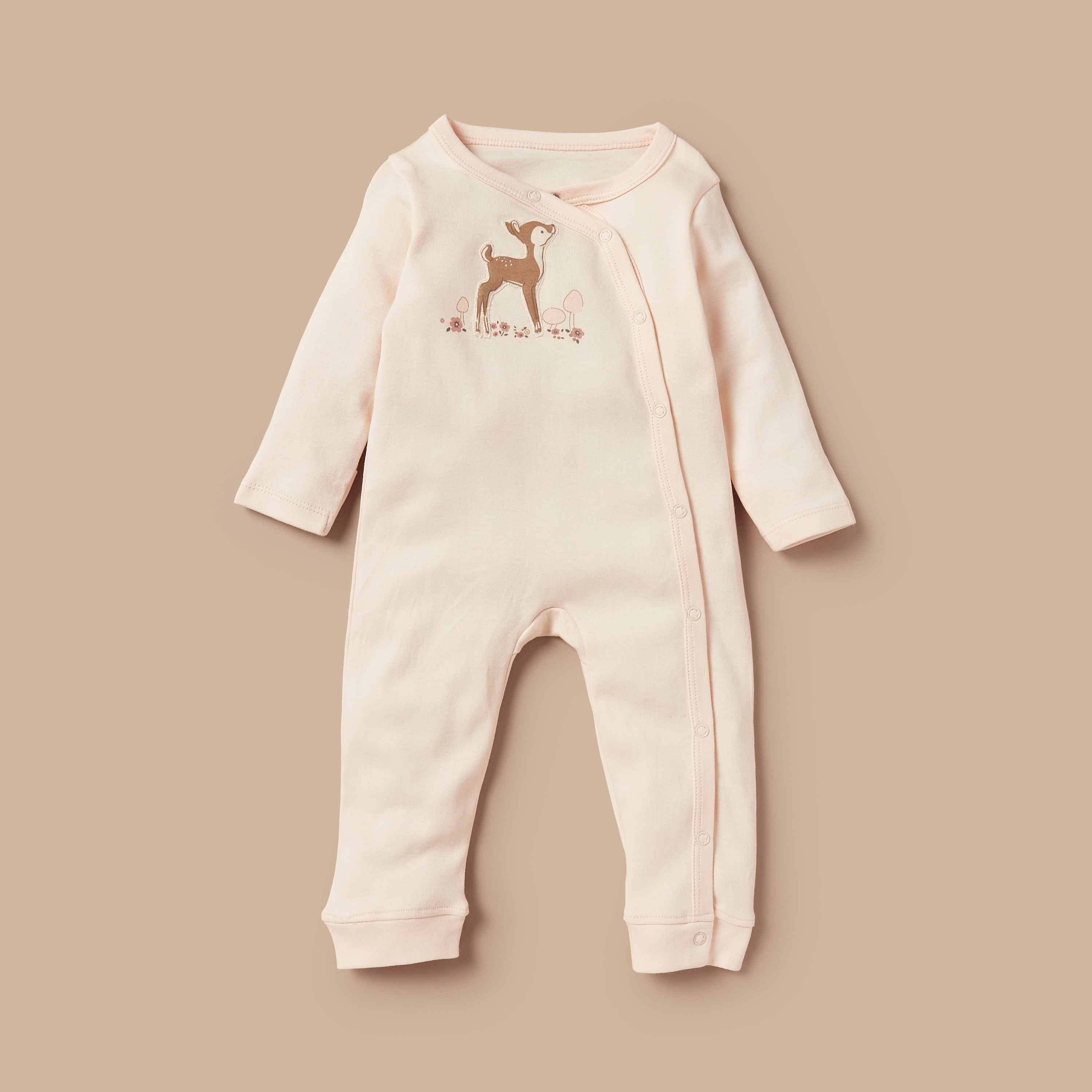 Juniors Deer Print Sleepsuit with Long Sleeves - Set of 3-promo_babyshop_Buy2for1025_KWT130126-image-2