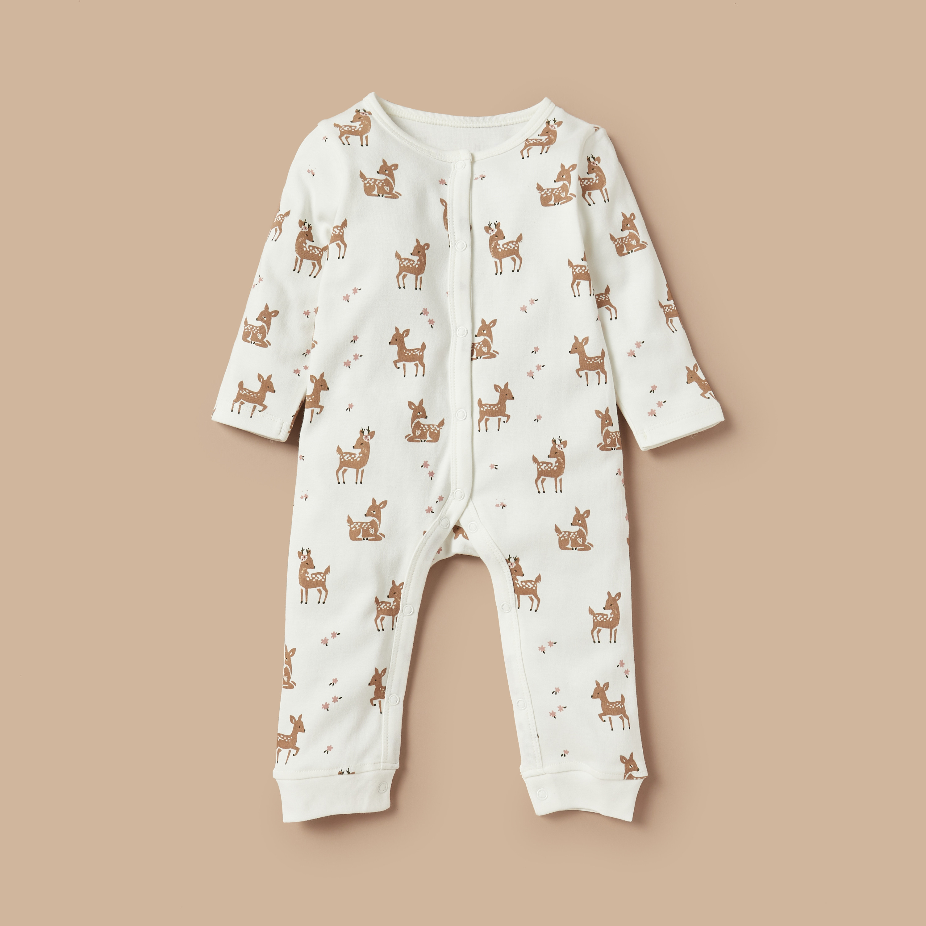 Juniors Deer Print Sleepsuit with Long Sleeves - Set of 3-promo_babyshop_Buy2for1025_KWT130126-image-4