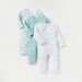 Juniors Elephant Print Sleepsuit with Long Sleeves - Set of 3-Sleepsuits-thumbnailMobile-0