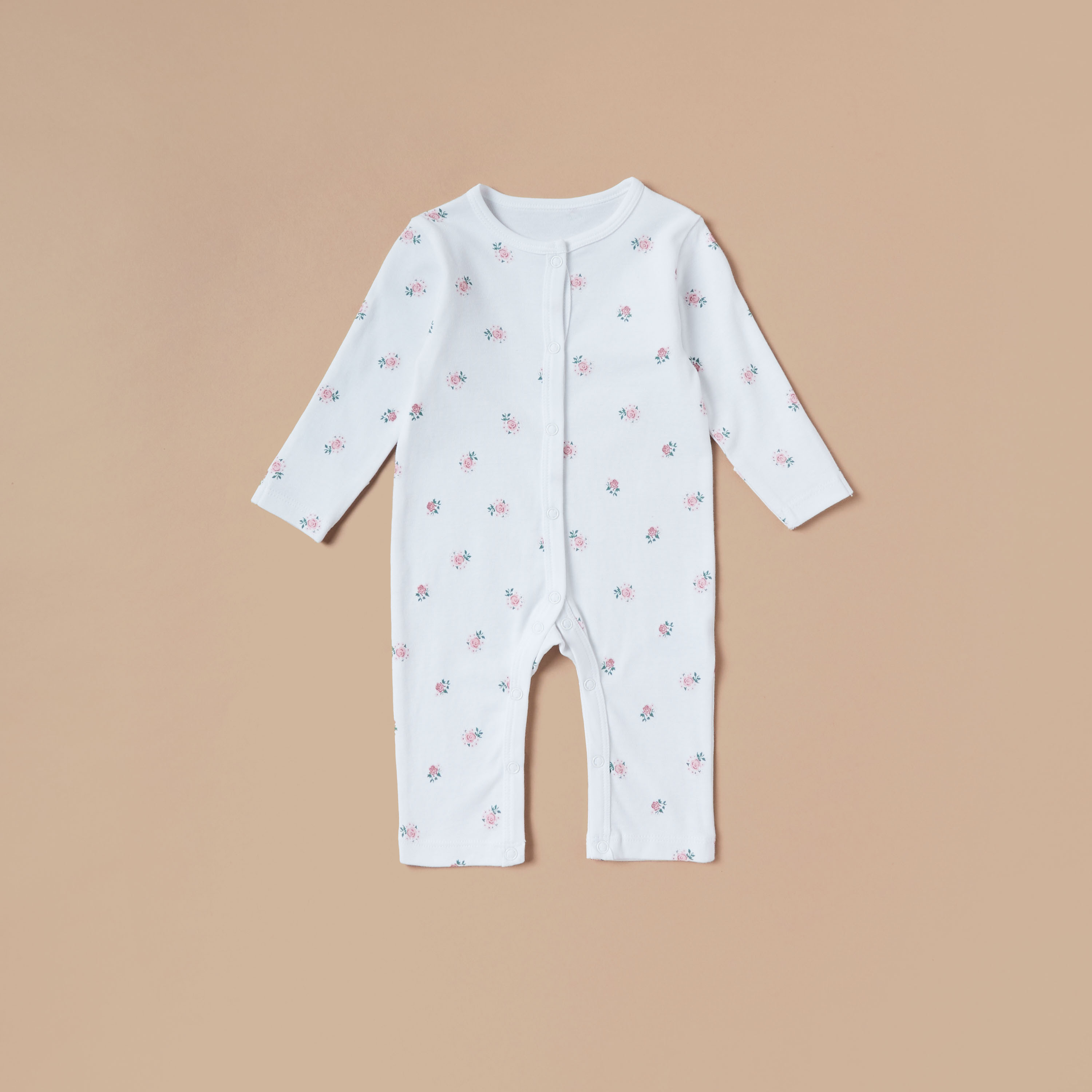 بدلة نوم بطبعات وأزرار إغلاق من جونيورز - طقم من 3 قطع-baby-girls-clothing-nightwear-sleepsuits-image-2