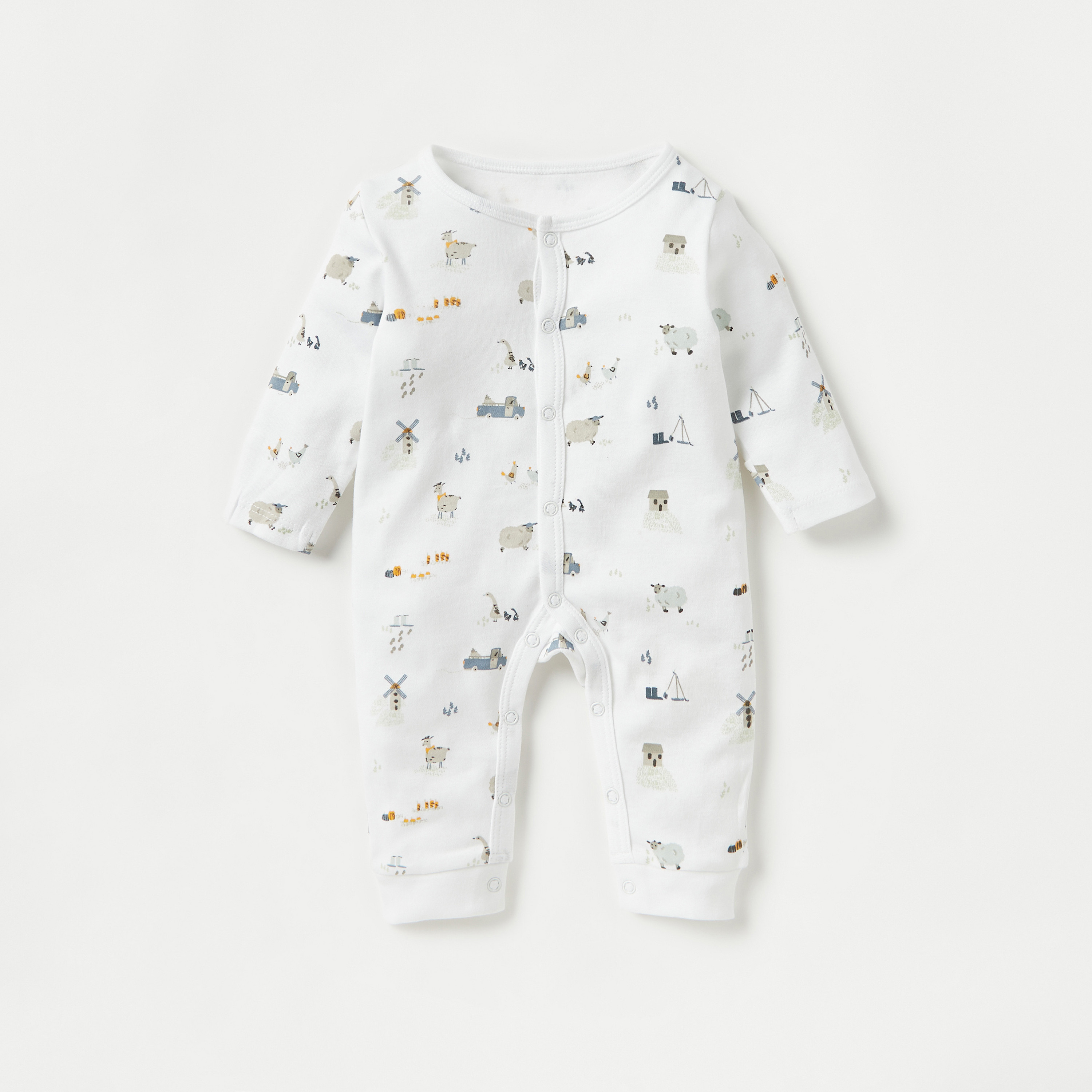 Juniors Printed Sleepsuit - Set of 3-baby-boys-clothing-nightwear-sleepsuits-image-2