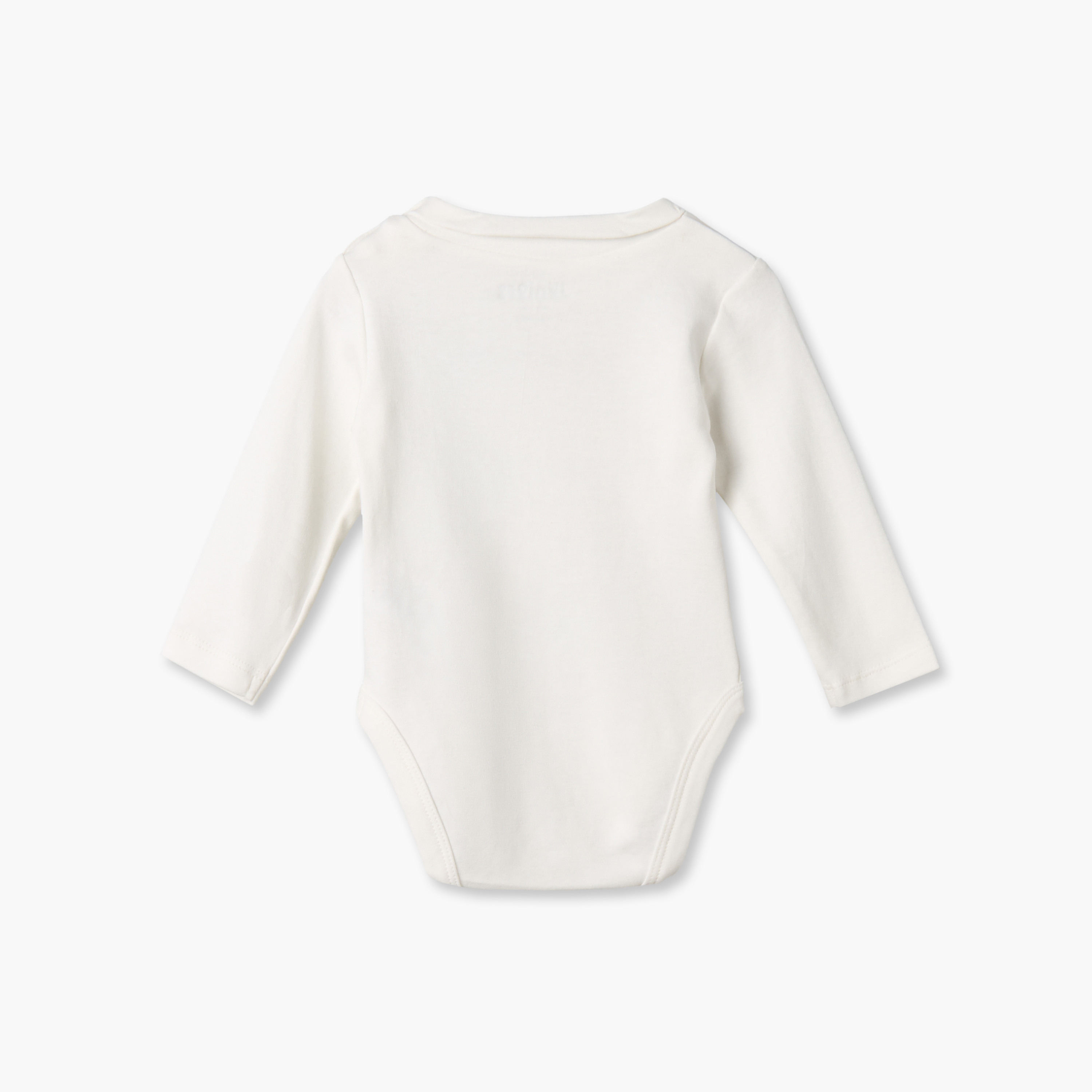 Pack of 2 Juniors Crew Neck Long Sleeves Bodysuit with Snap Button Closure-baby-boys-clothing-bodysuits-image-3