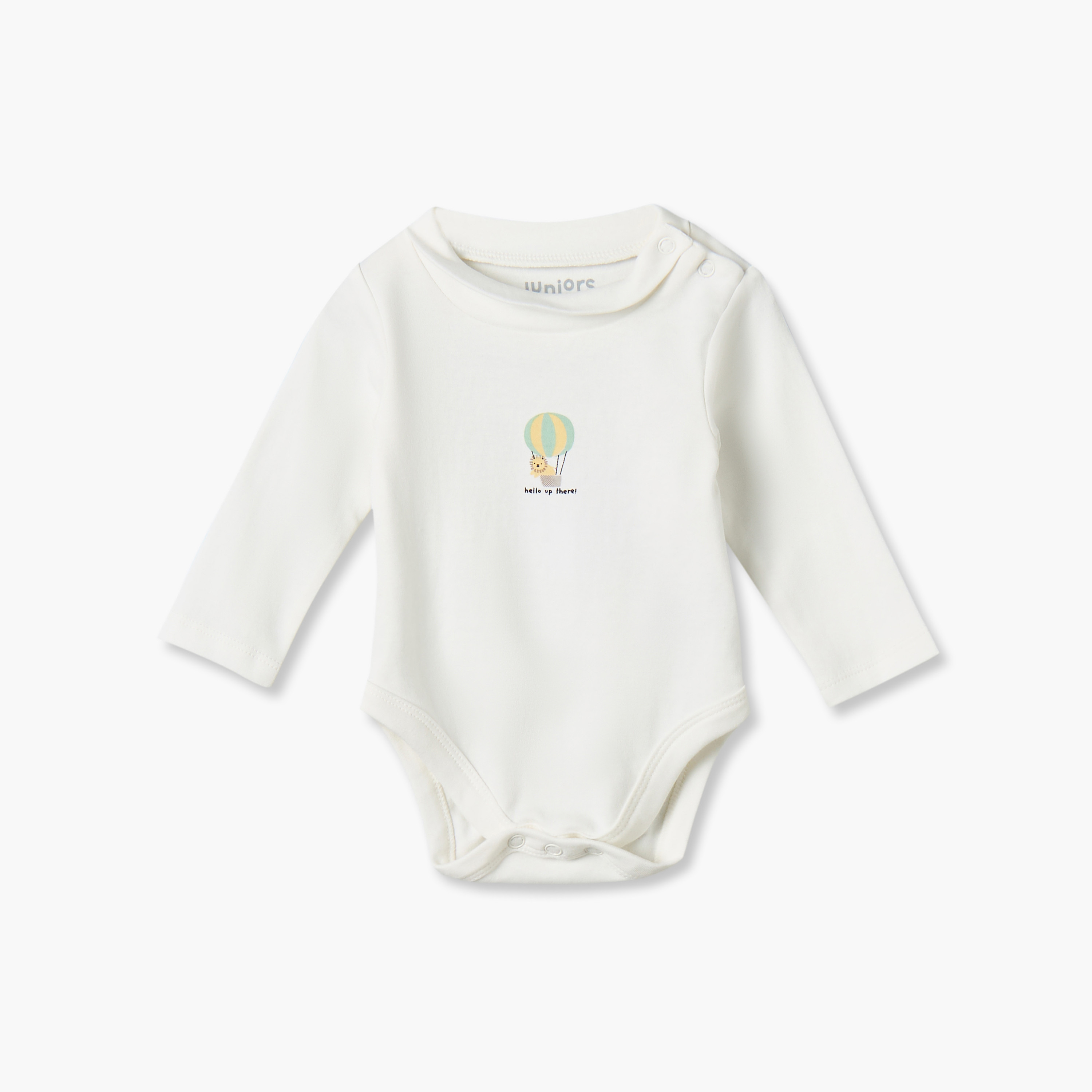 Pack of 2 Juniors Crew Neck Long Sleeves Bodysuit with Fun Print-baby-boys-clothing-bodysuits-image-6
