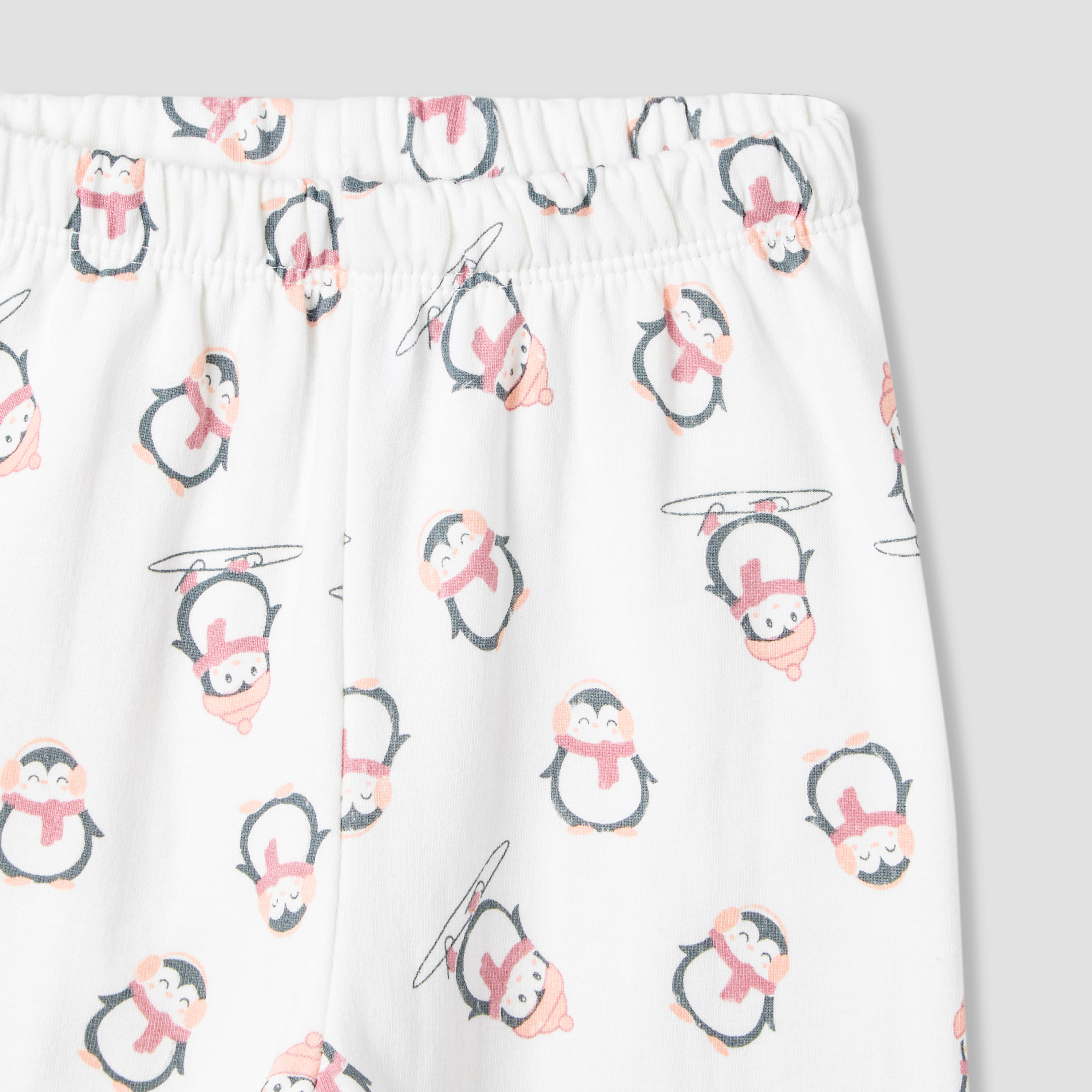Juniors Pyjama Set with Penguin Applique - Cotton - Long Sleeves - Crew Neck-baby-girls-clothing-nightwear-pyjamasets-image-6