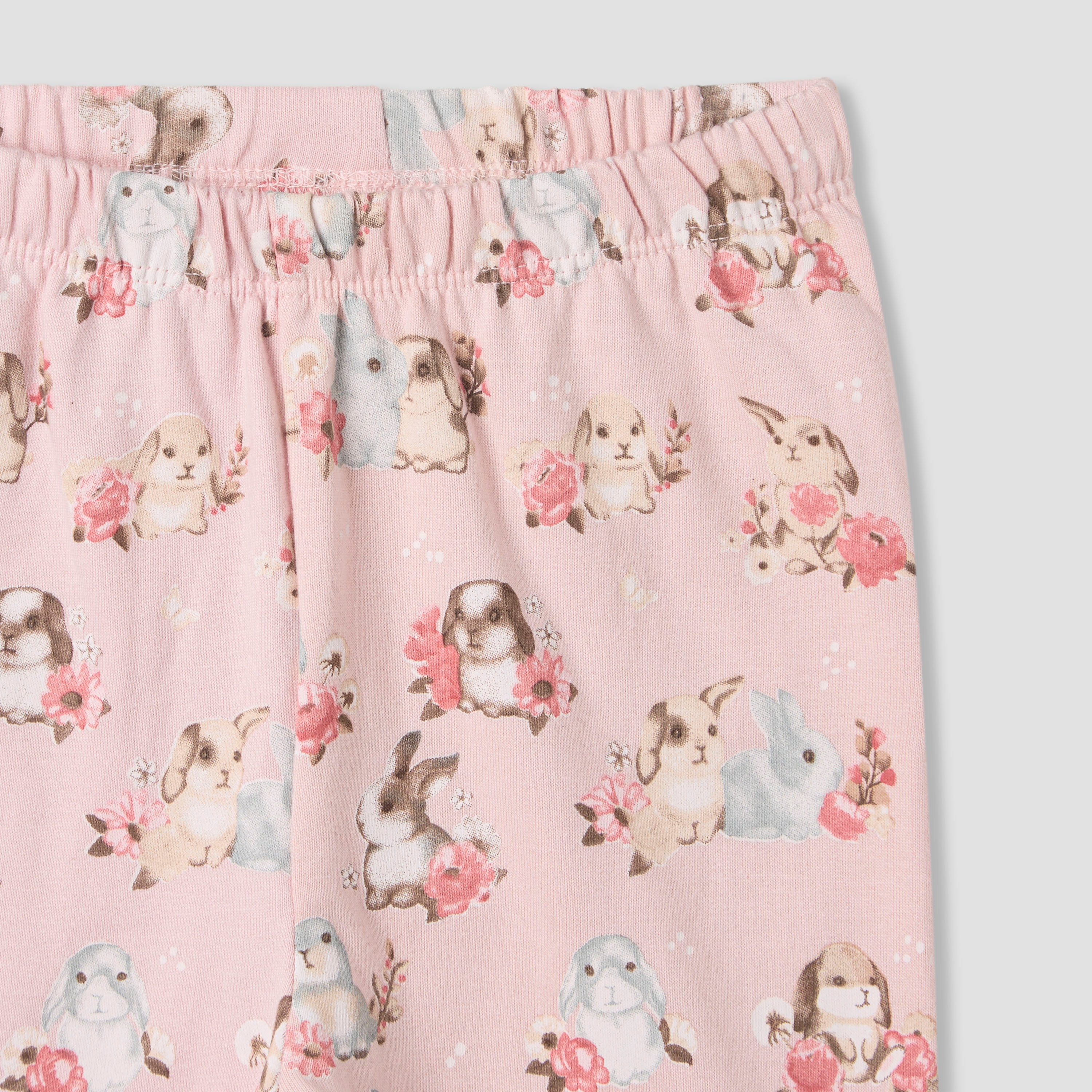 Juniors Pyjama Set with Bunny Print - Cotton - Long Sleeves - Round Neck-baby-girls-clothing-nightwear-pyjamasets-image-6