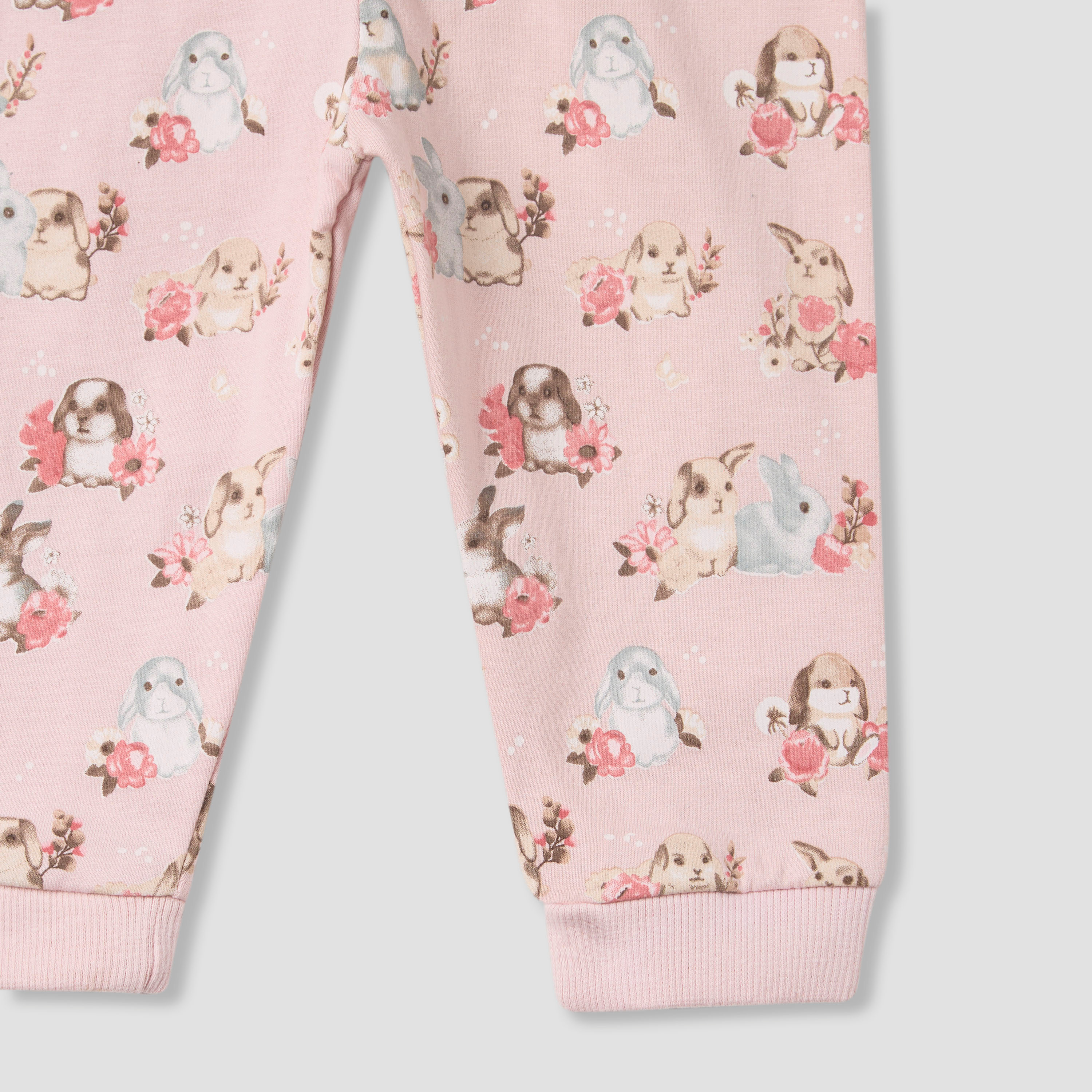 Juniors Pyjama Set with Bunny Print - Cotton - Long Sleeves - Round Neck-baby-girls-clothing-nightwear-pyjamasets-image-7