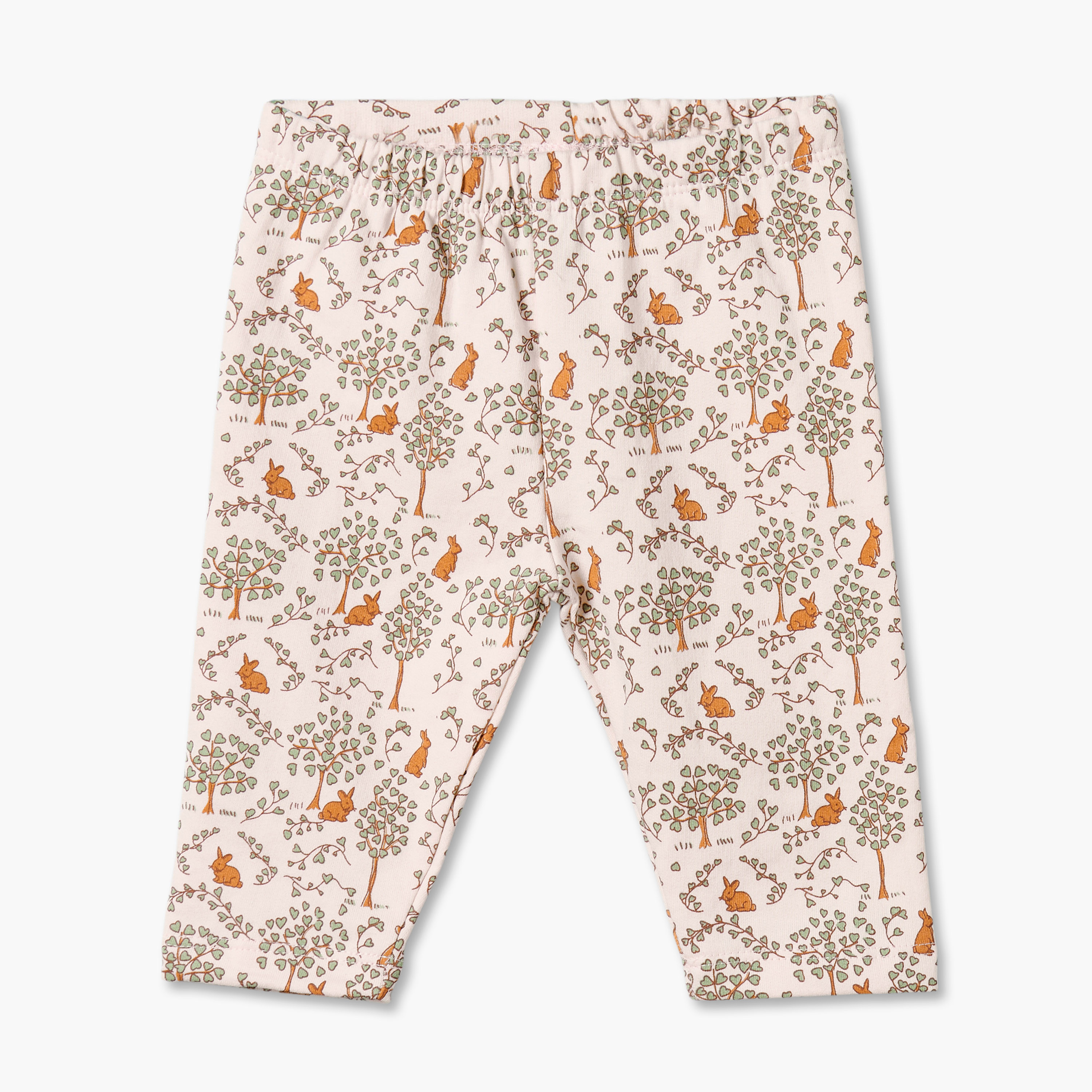 Juniors Cotton Round Neck Long Sleeves Pyjama Set with Rabbit Print-baby-girls-clothing-nightwear-pyjamasets-image-3