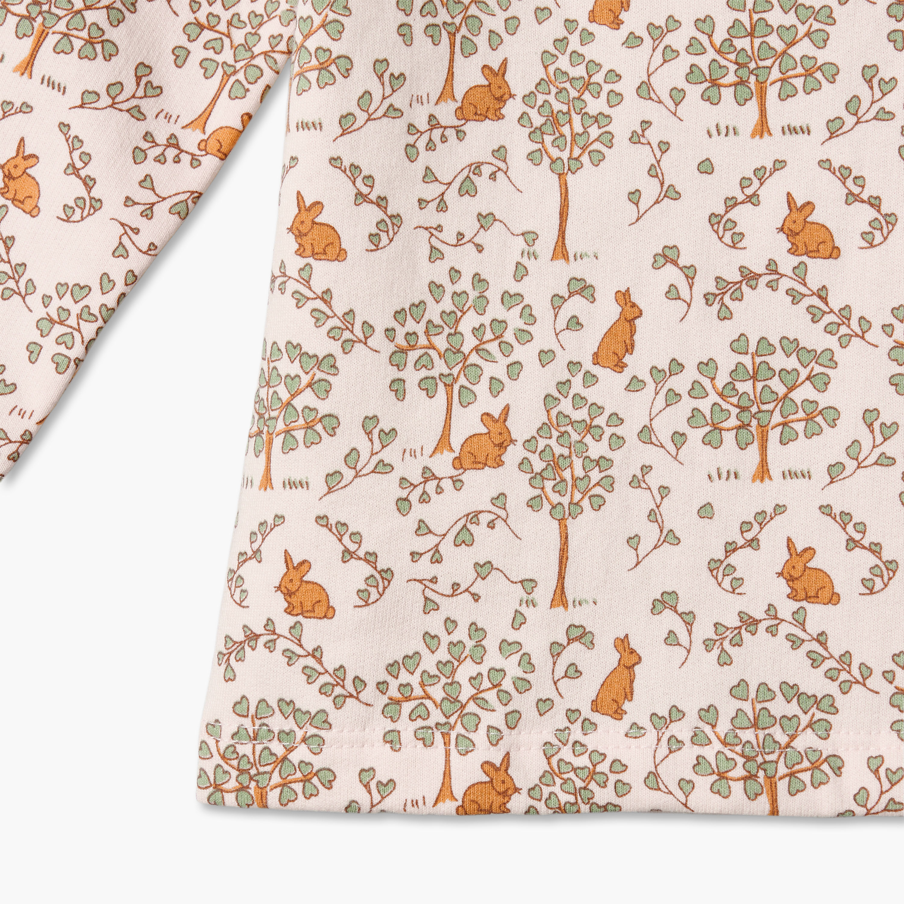 Juniors Cotton Round Neck Long Sleeves Pyjama Set with Rabbit Print-baby-girls-clothing-nightwear-pyjamasets-image-7