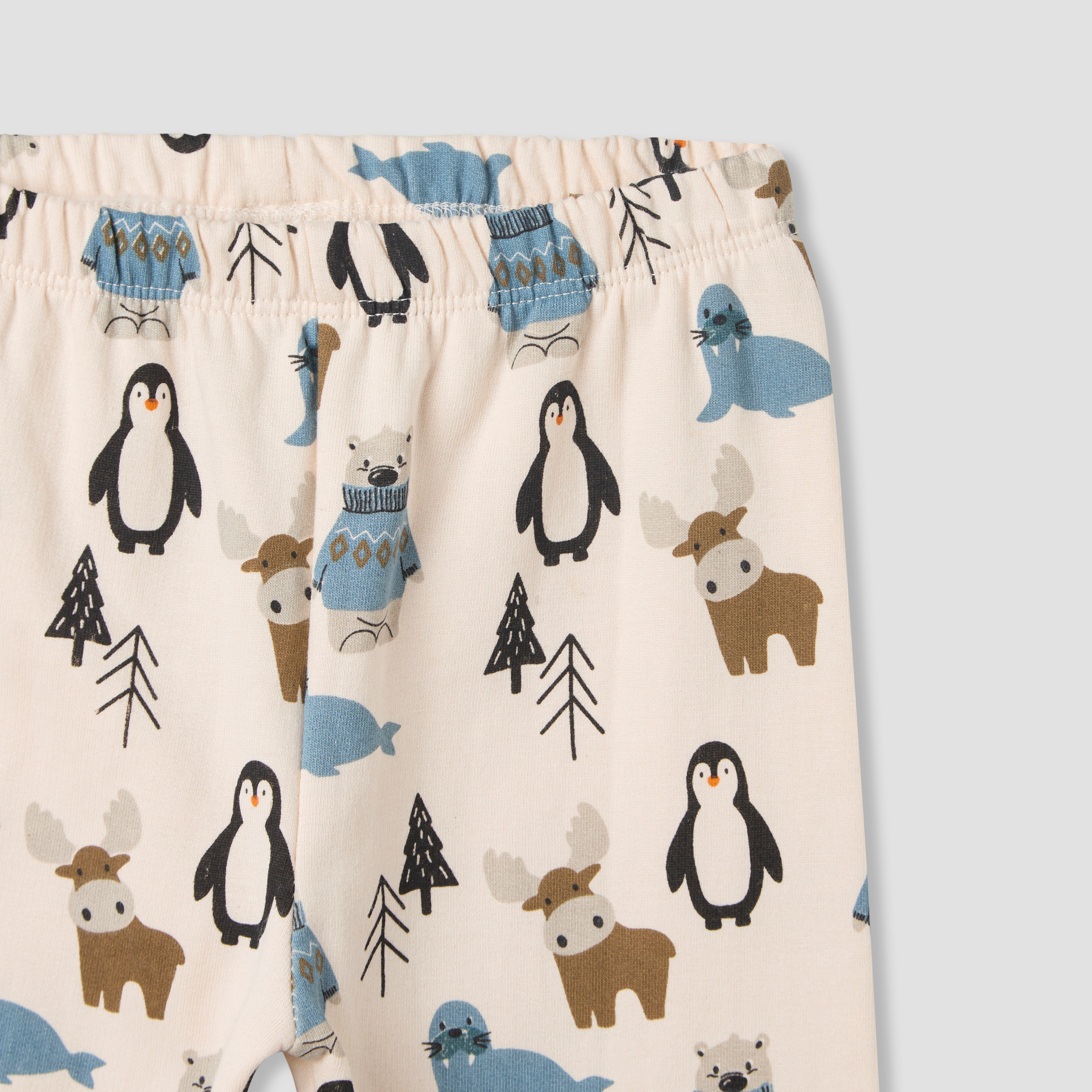 Juniors Pyjama Set with Arctic Animal Print - Cotton - Long Sleeves - Crew Neck-baby-boys-clothing-nightwear-pyjamasets-image-6