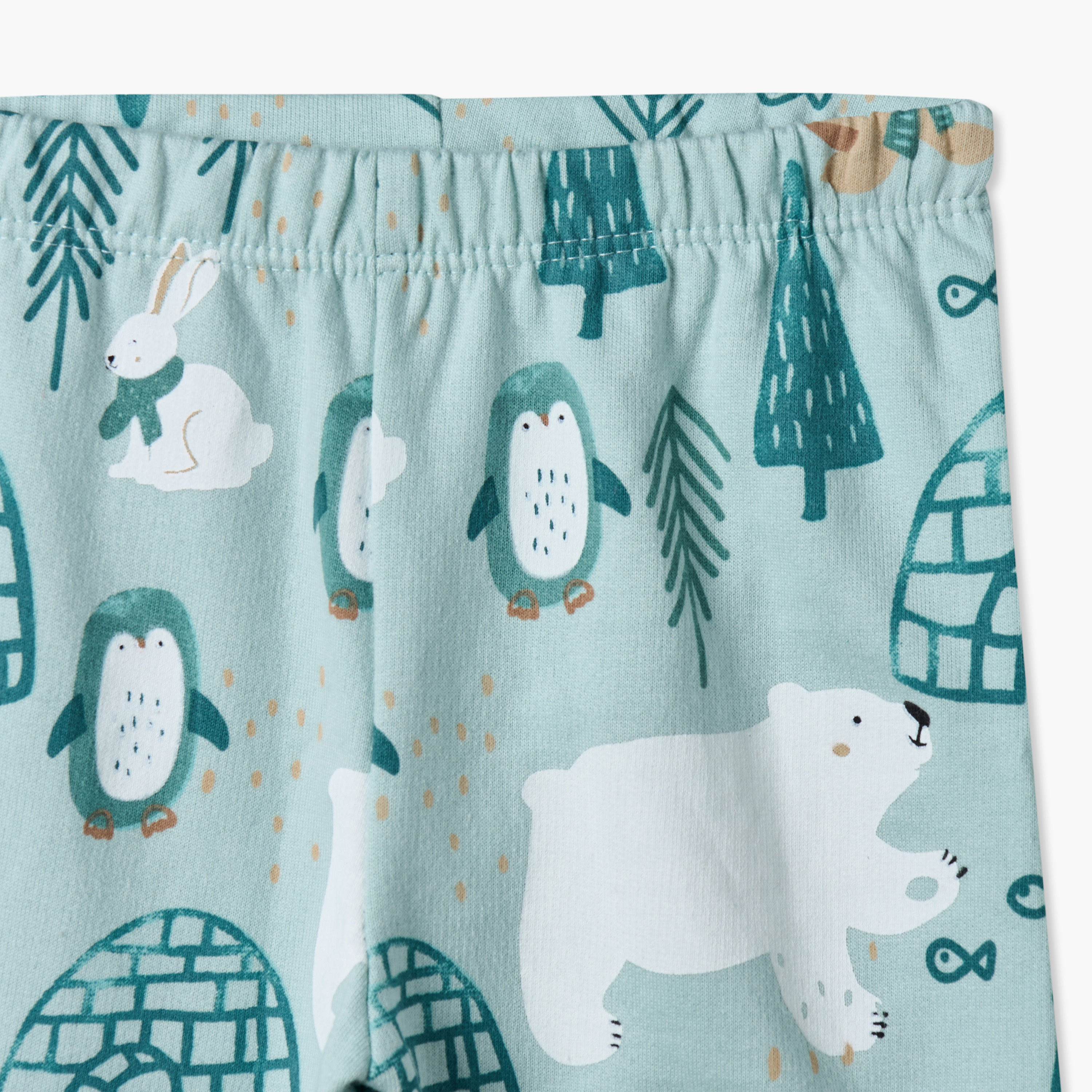 طقم بيجاما قطن بياقة ضيقة وأكمام طويلة وزر إغلاق كبس من جونيورز-baby-boys-clothing-nightwear-pyjamasets-image-8
