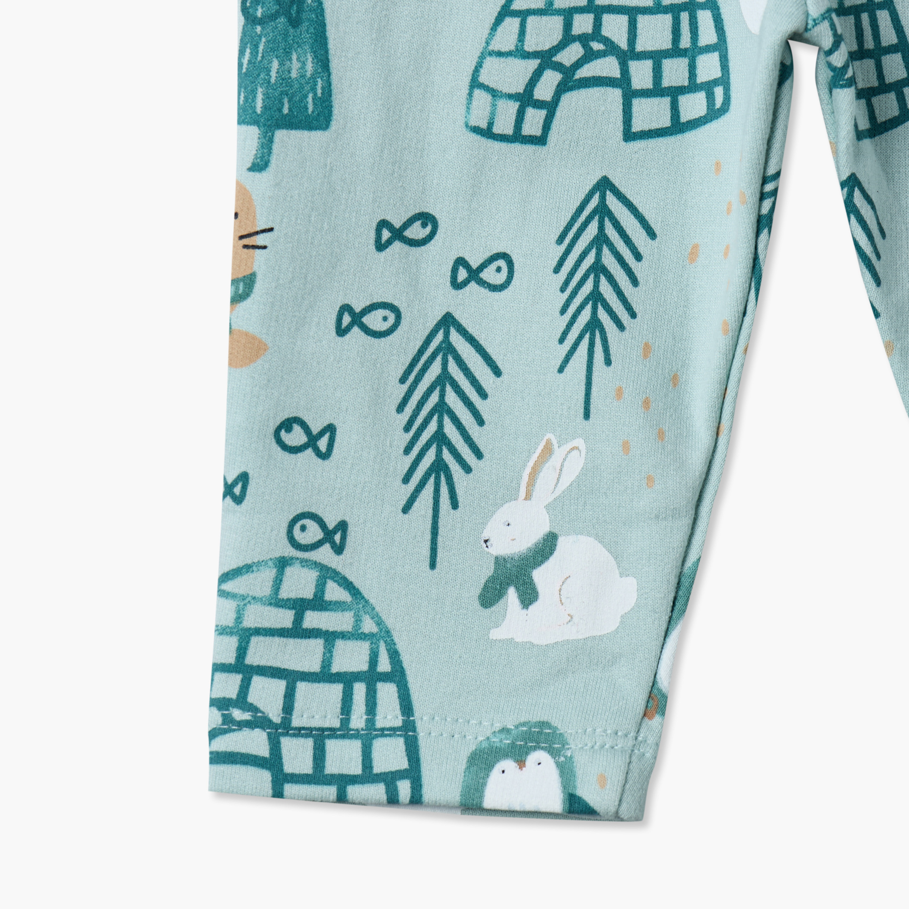 طقم بيجاما قطن بياقة ضيقة وأكمام طويلة وزر إغلاق كبس من جونيورز-baby-boys-clothing-nightwear-pyjamasets-image-9