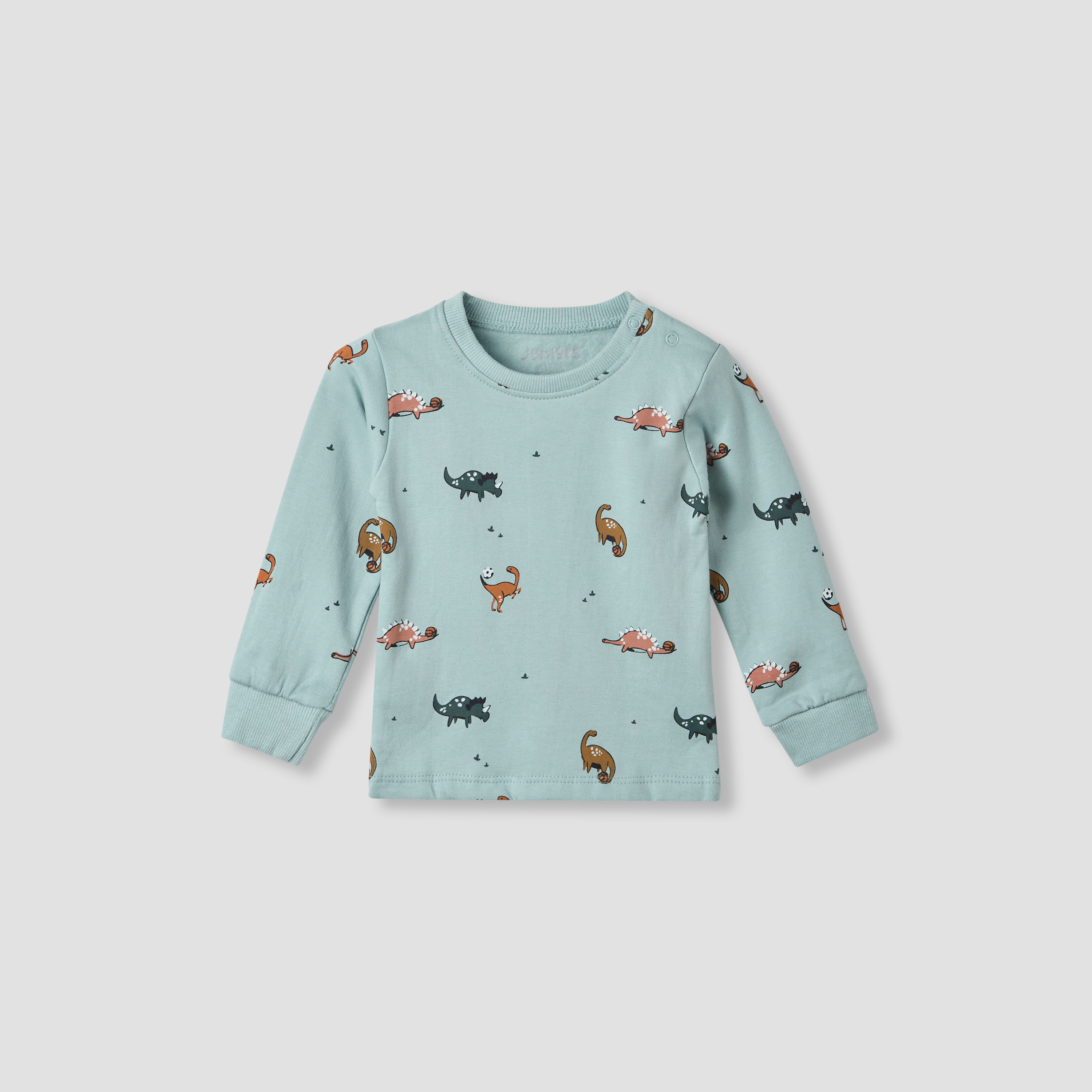 Juniors Pyjama Set with Dinosaur Print - Cotton - Long Sleeves - Round Neck-baby-boys-clothing-nightwear-pyjamasets-image-2