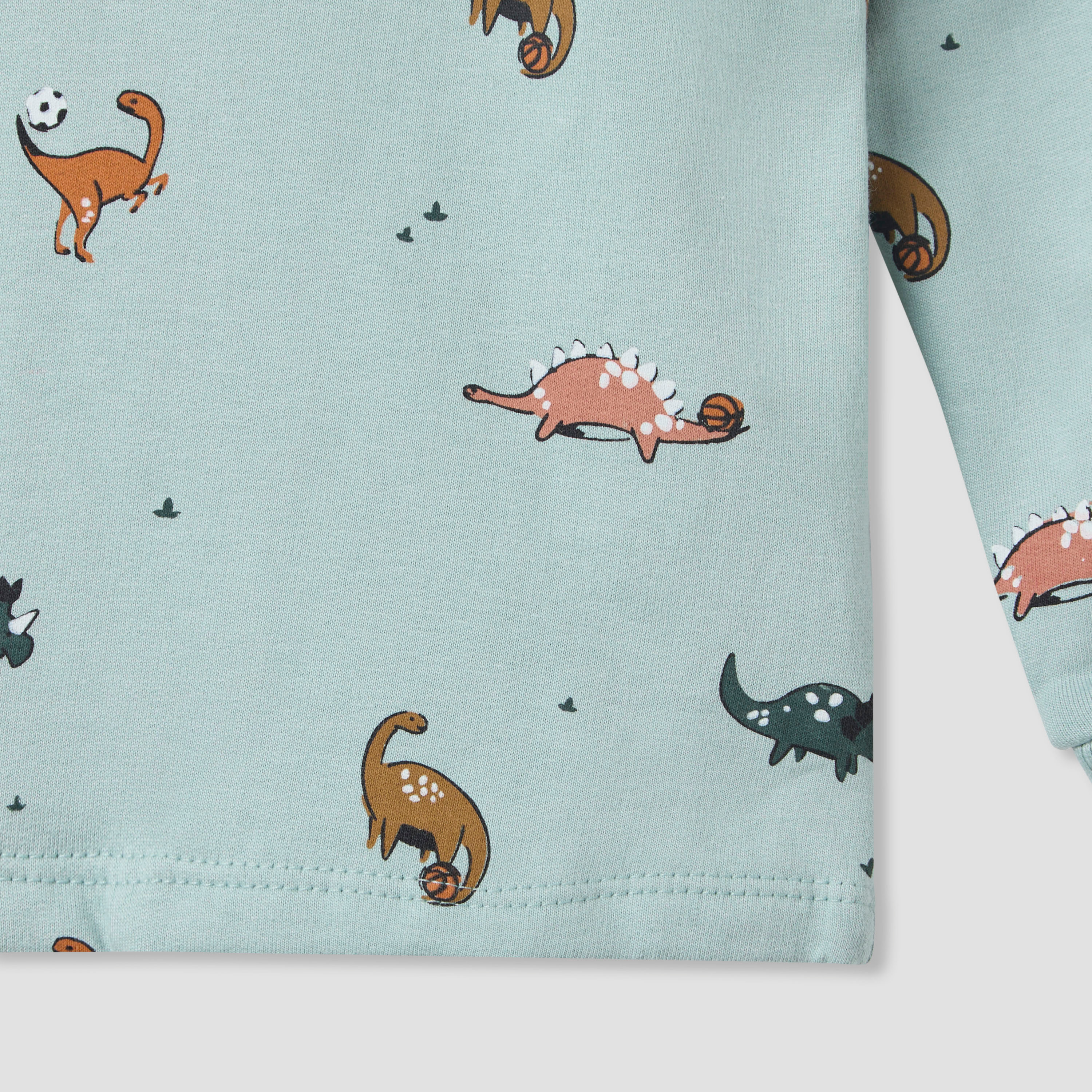 Juniors Pyjama Set with Dinosaur Print - Cotton - Long Sleeves - Round Neck-baby-boys-clothing-nightwear-pyjamasets-image-5