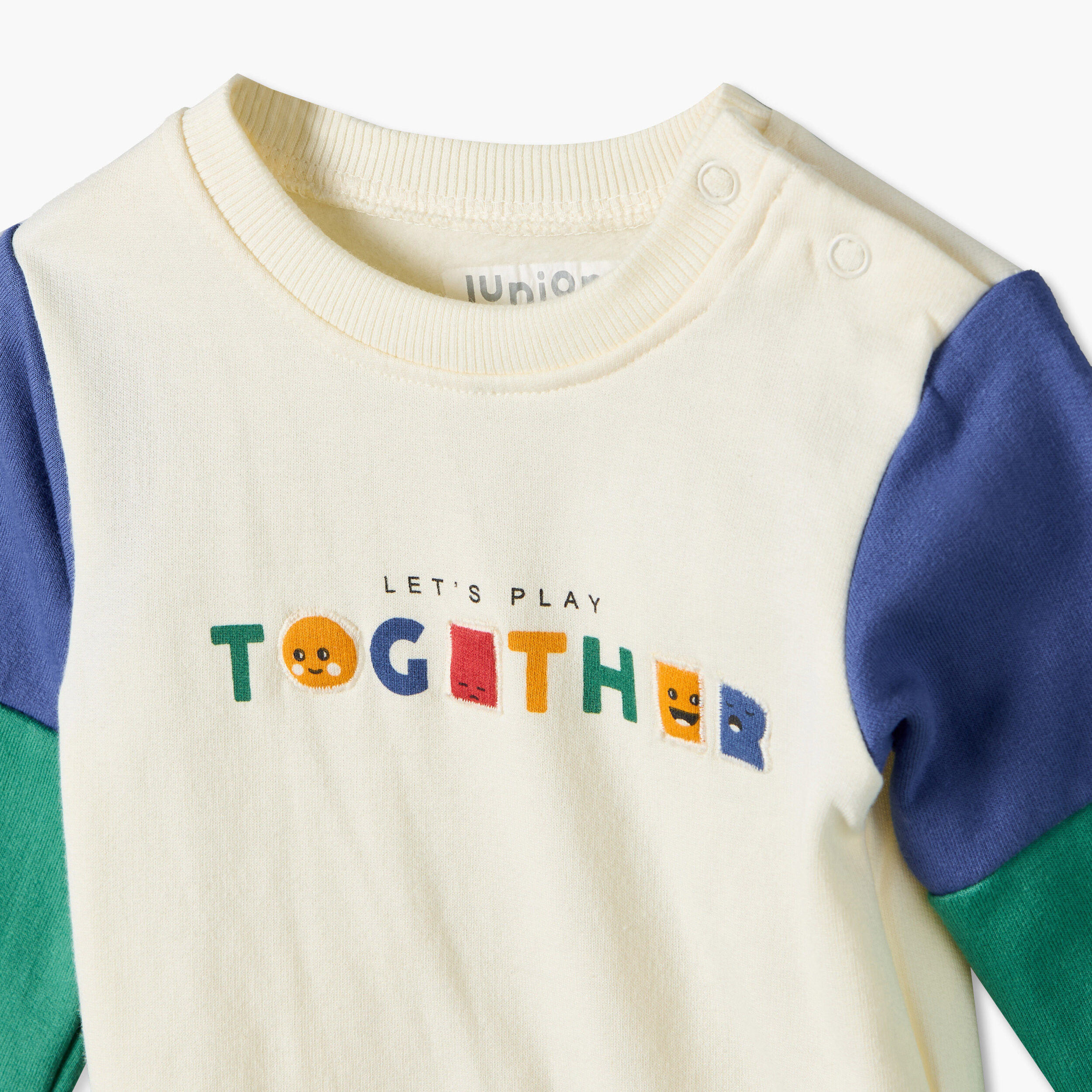 طقم بيجاما قطن بياقة ضيقة وأكمام طويلة وألواح بقوالب ملونة من جونيورز-baby-girls-clothing-nightwear-pyjamasets-image-7