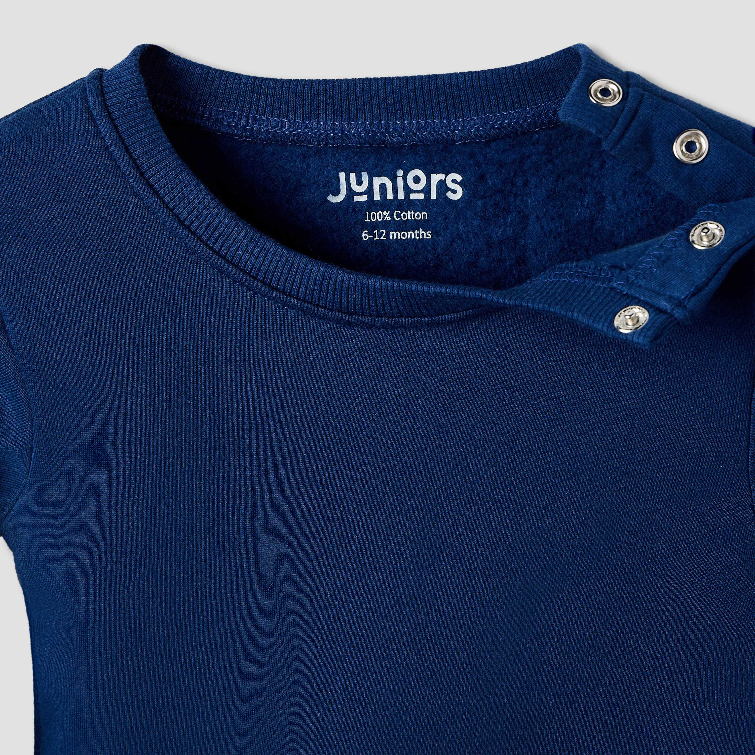 Juniors Elephant Embroidered T-shirt and Pyjama Set-baby-boys-clothing-nightwear-pyjamasets-image-4