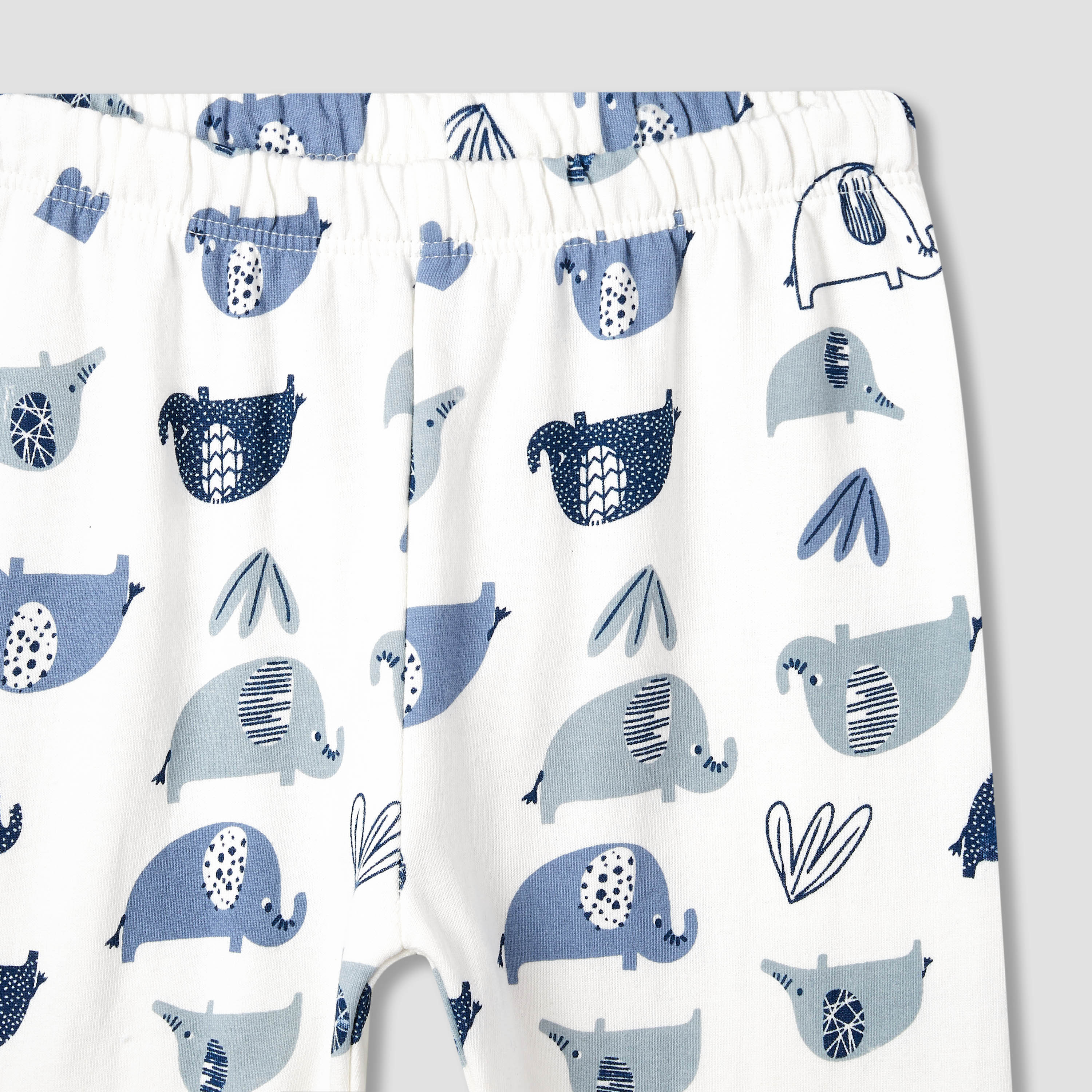 Juniors Elephant Embroidered T-shirt and Pyjama Set-baby-boys-clothing-nightwear-pyjamasets-image-6