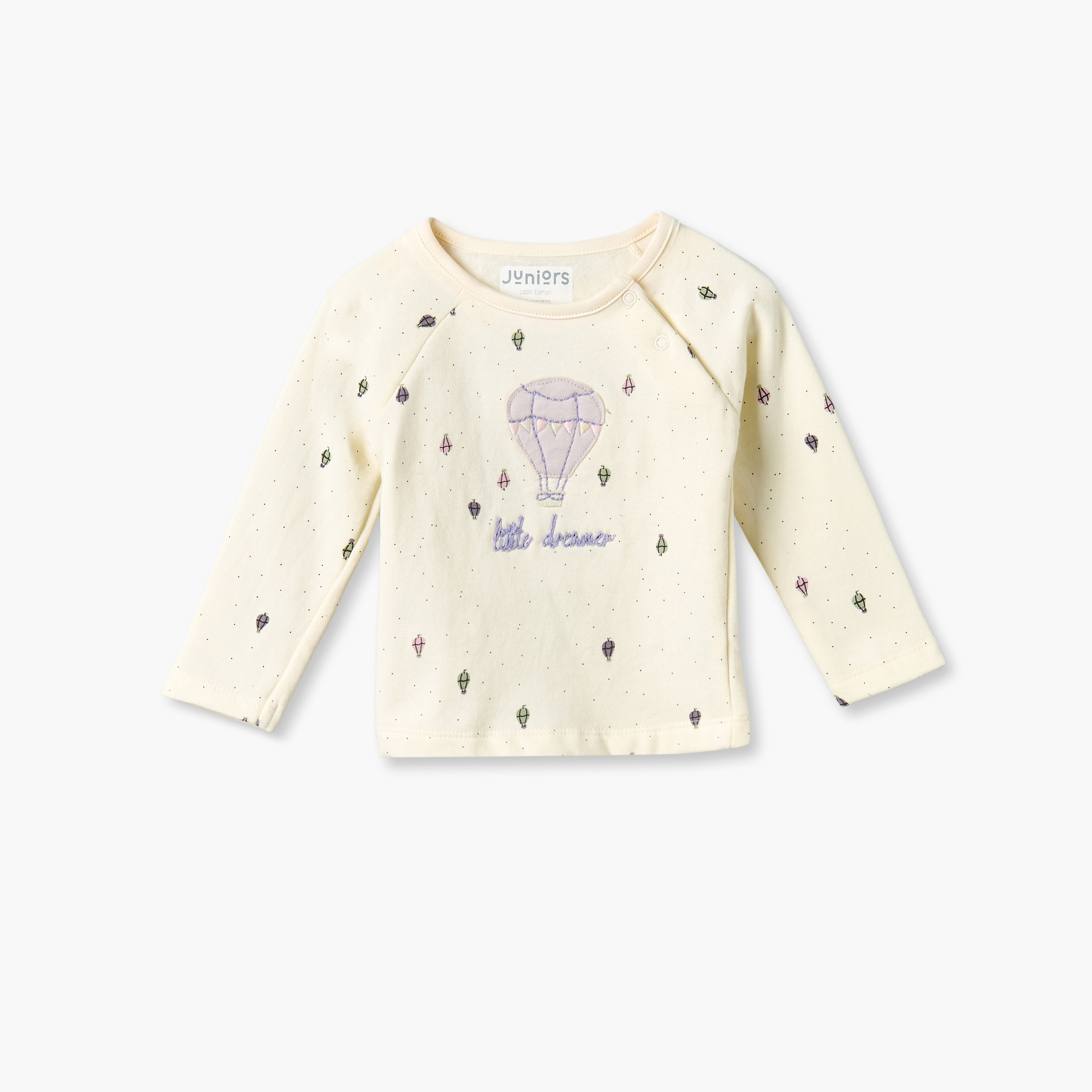 طقم بيجاما قطن بياقة ضيقة وأكمام طويلة وطبعات من جونيورز-baby-boys-clothing-nightwear-pyjamasets-image-9