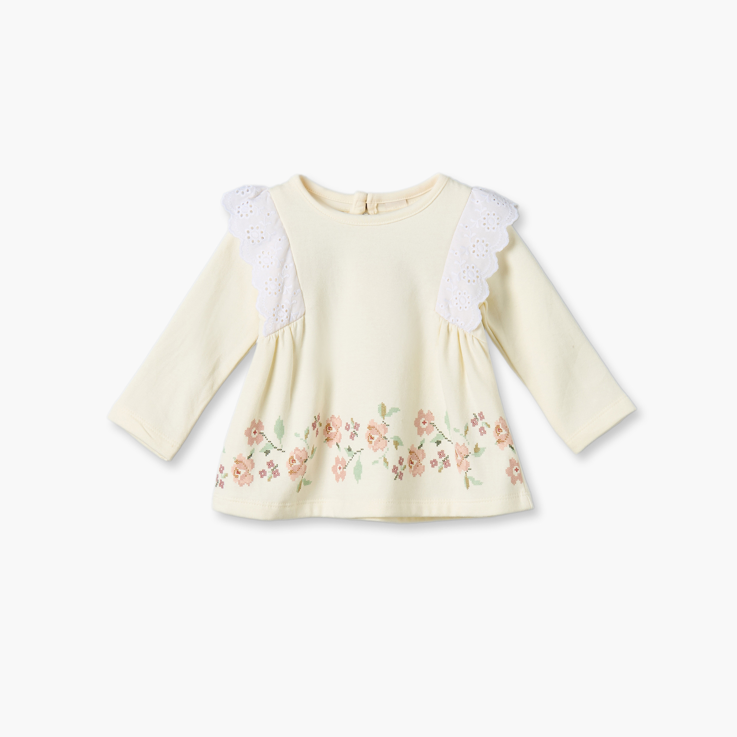 طقم بيجاما قطن بياقة ضيقة وأكمام طويلة بطبعات زهور من جونيورز-baby-boys-clothing-nightwear-pyjamasets-image-3