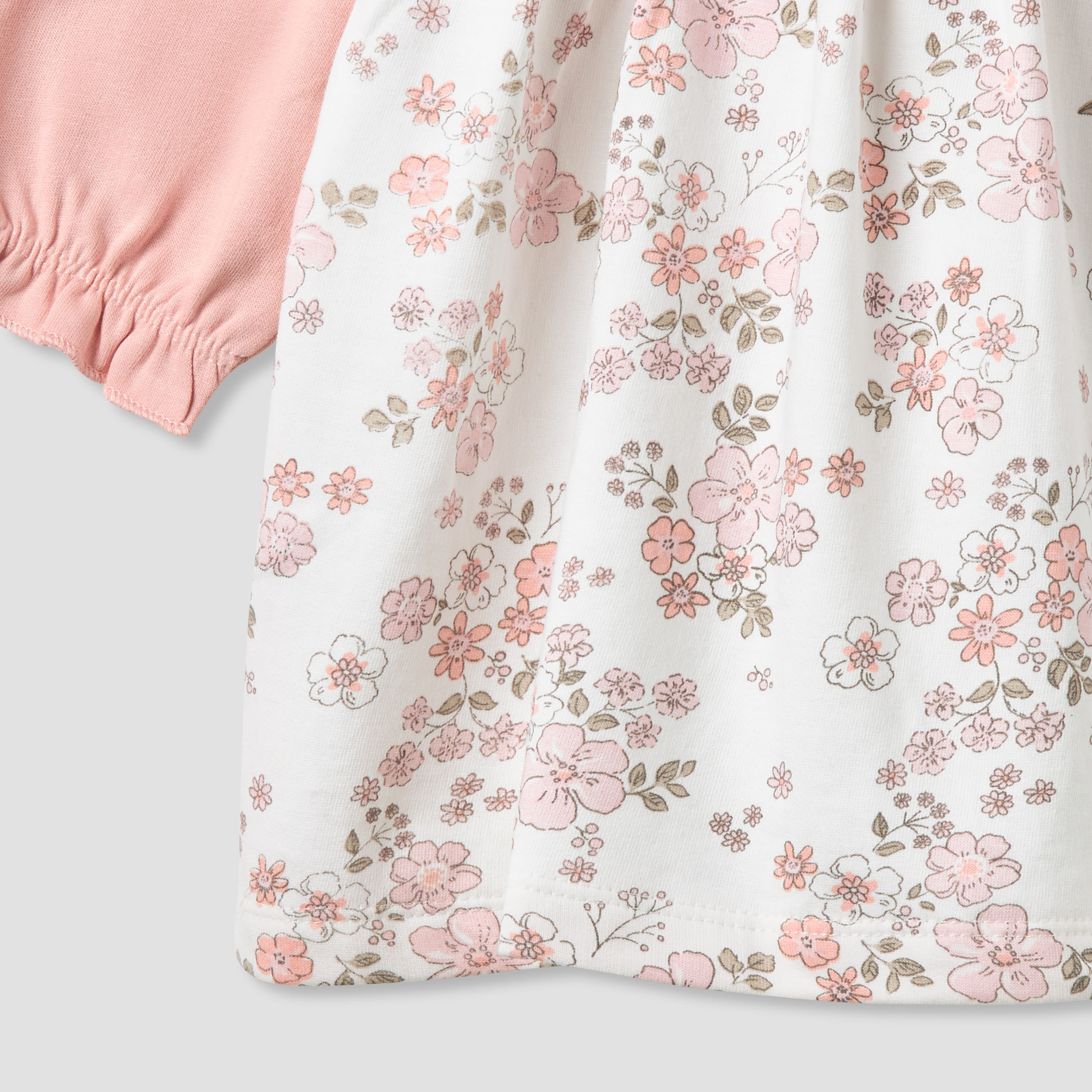 Juniors Peter Pan Collar Long Sleeves Dress with Floral Print-baby-girls-clothing-dressesandjumpsuits-image-5