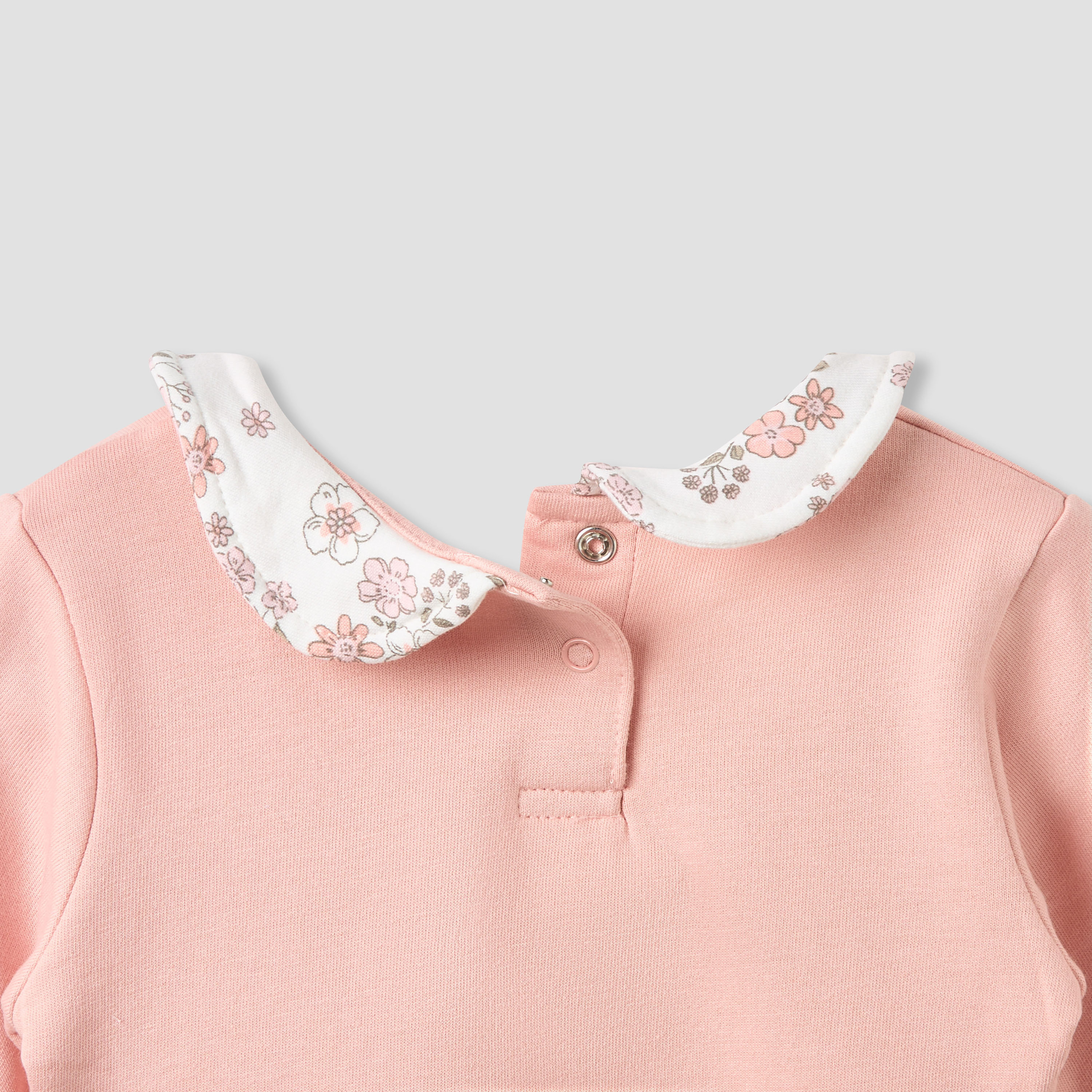 Juniors Peter Pan Collar Long Sleeves Dress with Floral Print-baby-girls-clothing-dressesandjumpsuits-image-6