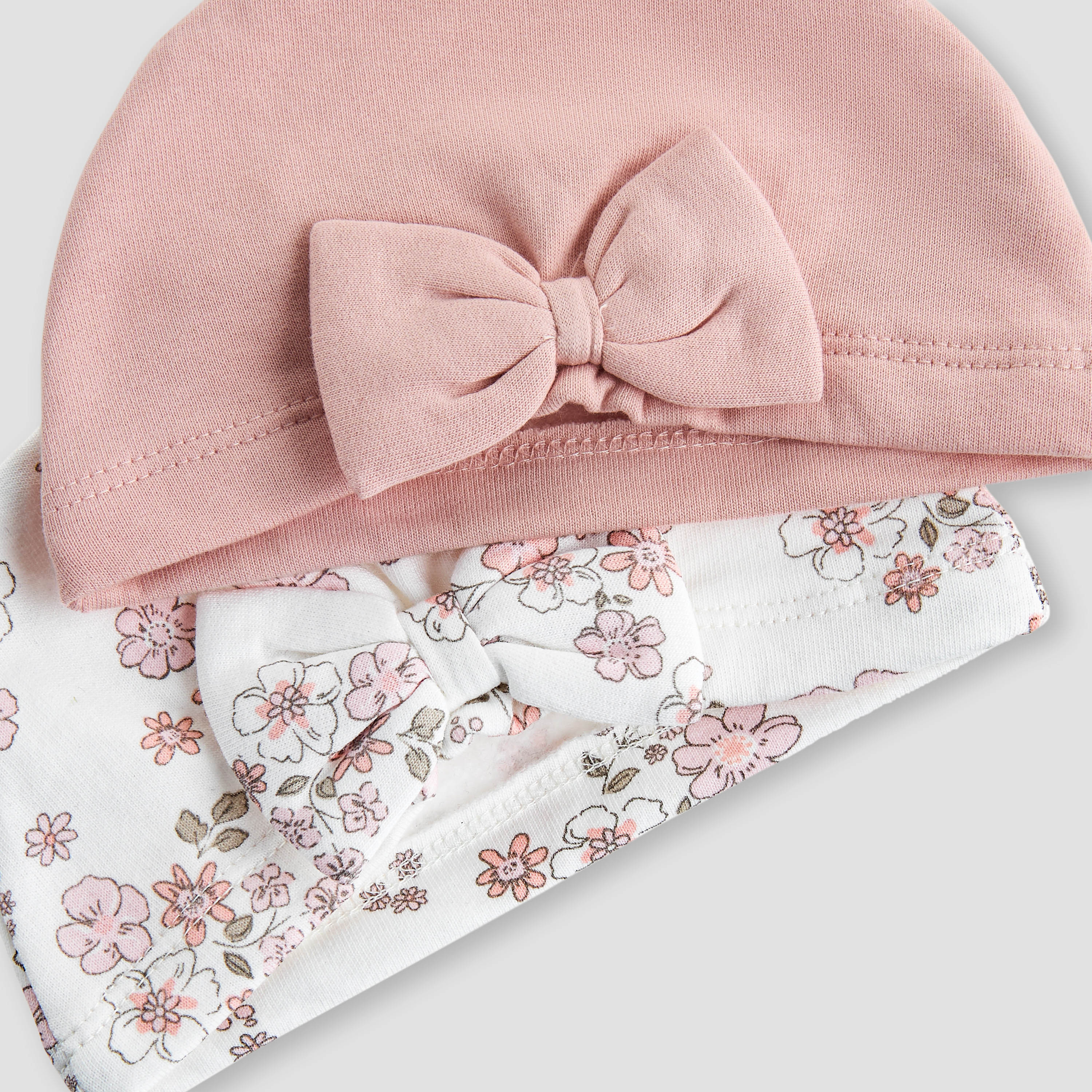 طقم من 2 كاب بتفاصيل فيونكة من جونيورز-baby-girls-accessories-caps-image-6