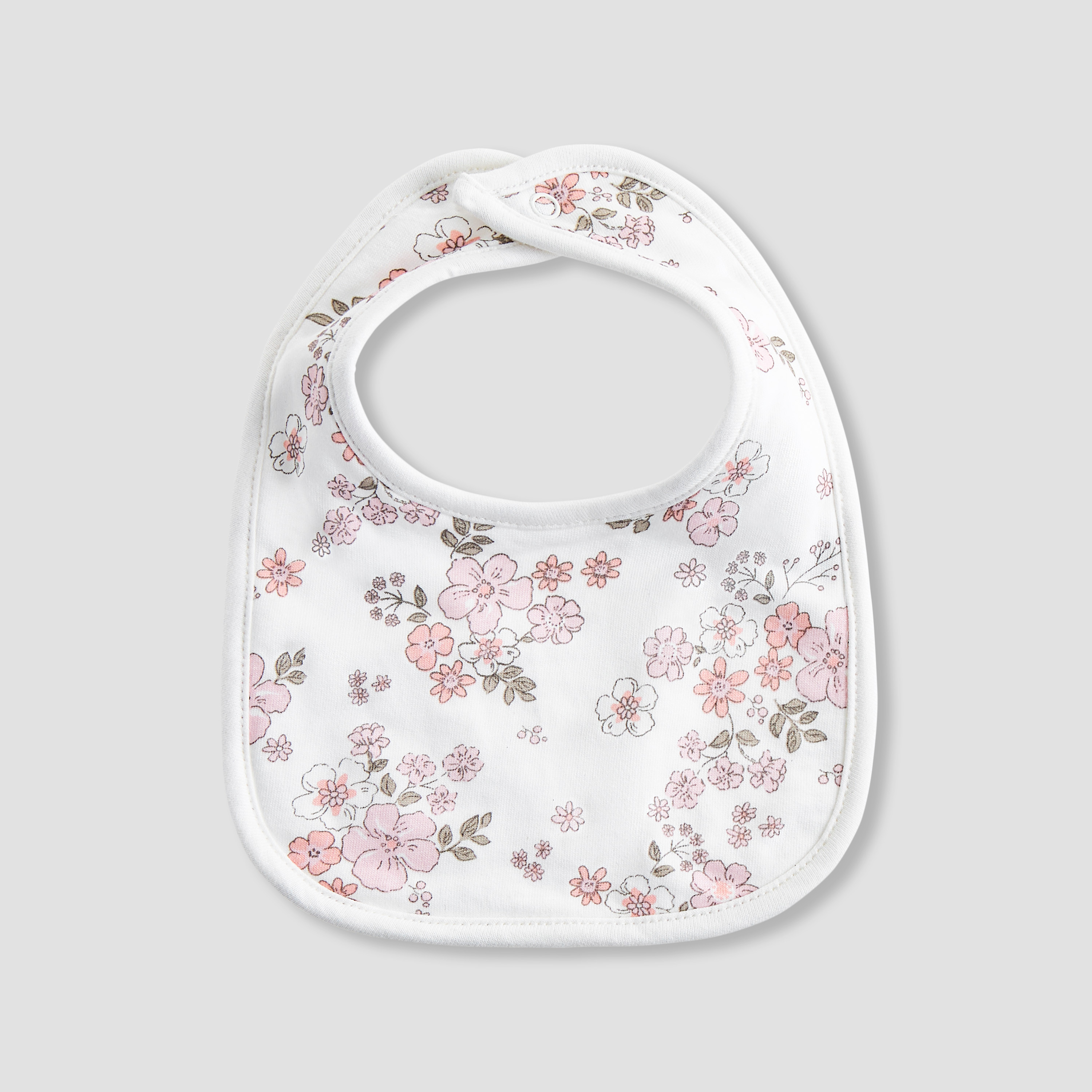 Pack of 3 Juniors Baby Bib with Snap Button Closure-baby-feeding-bibs-image-2