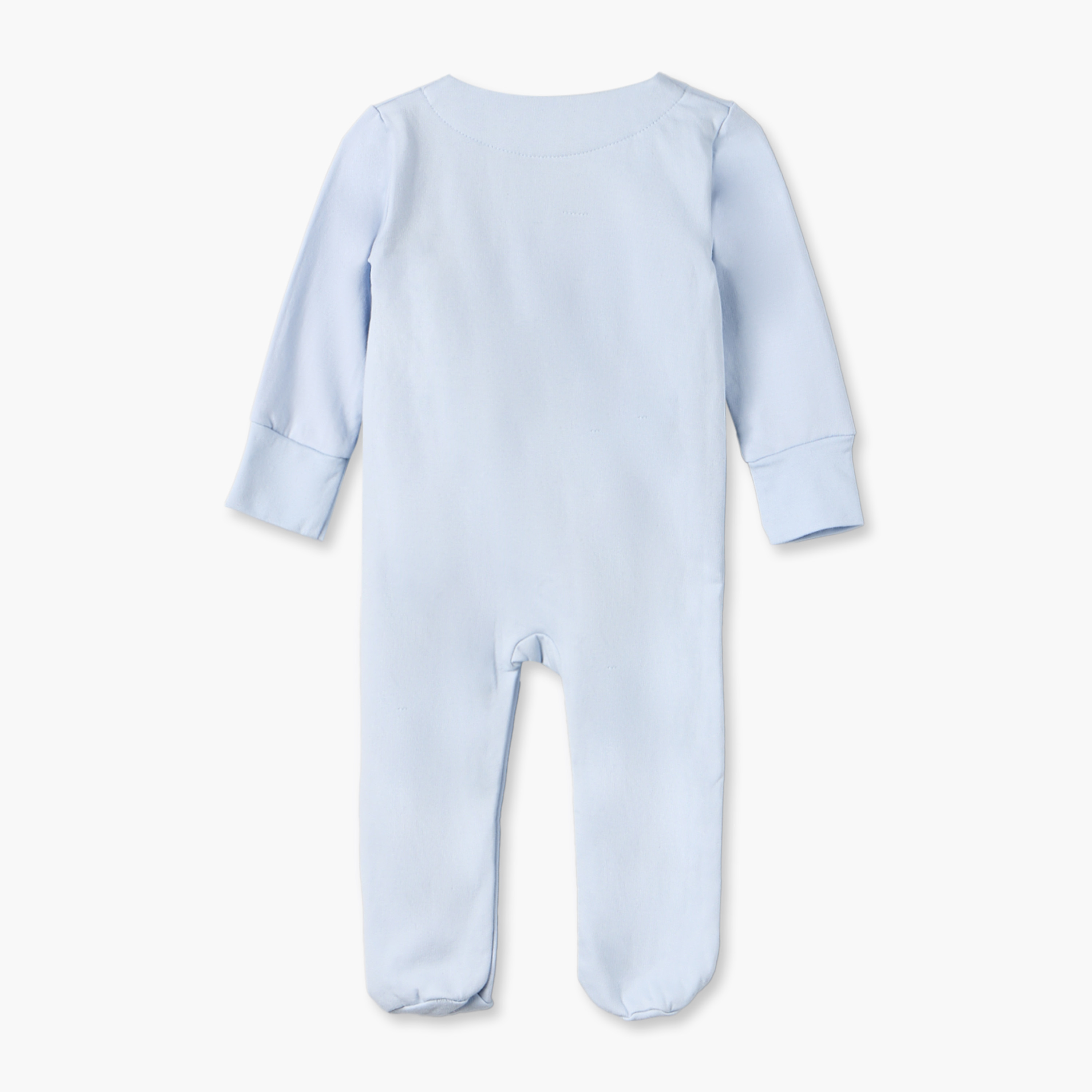 Juniors Cotton Crew Neck Long Sleeves Sleepsuit with Habibi Embroidery-baby-boys-clothing-nightwear-sleepsuits-image-3