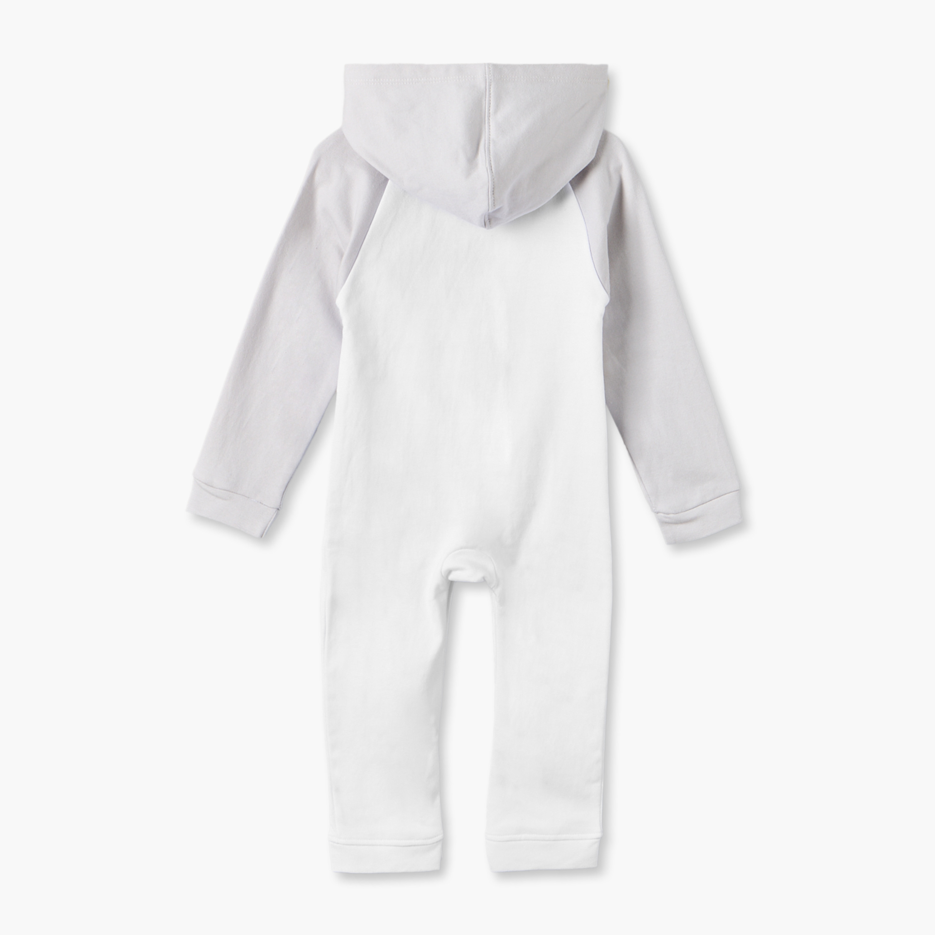 Juniors Cotton Hooded Neck Long Sleeves Sleepsuit with Snap Button Closure-baby-boys-clothing-nightwear-sleepsuits-image-2