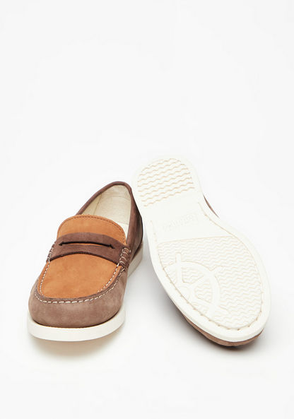 Mister Duchini Slip-On Moccasins with Stitch Detail-Boy%27s Casual Shoes-image-1