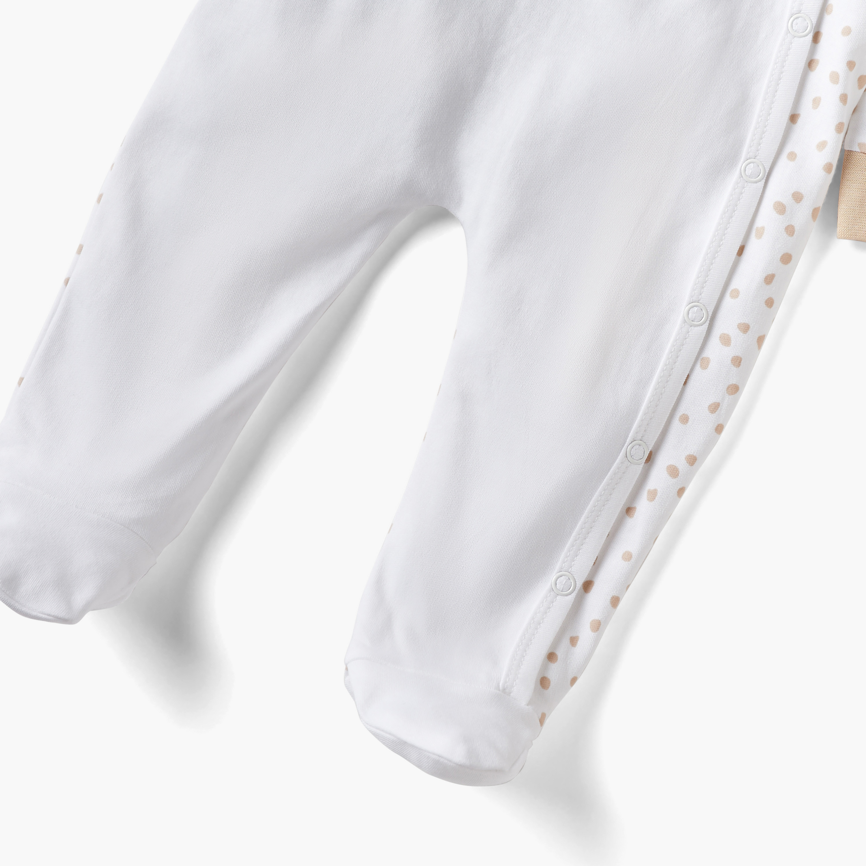 Juniors Embroidered Closed Feet Sleepsuit with Long Sleeves-baby-girls-clothing-nightwear-sleepsuits-image-4