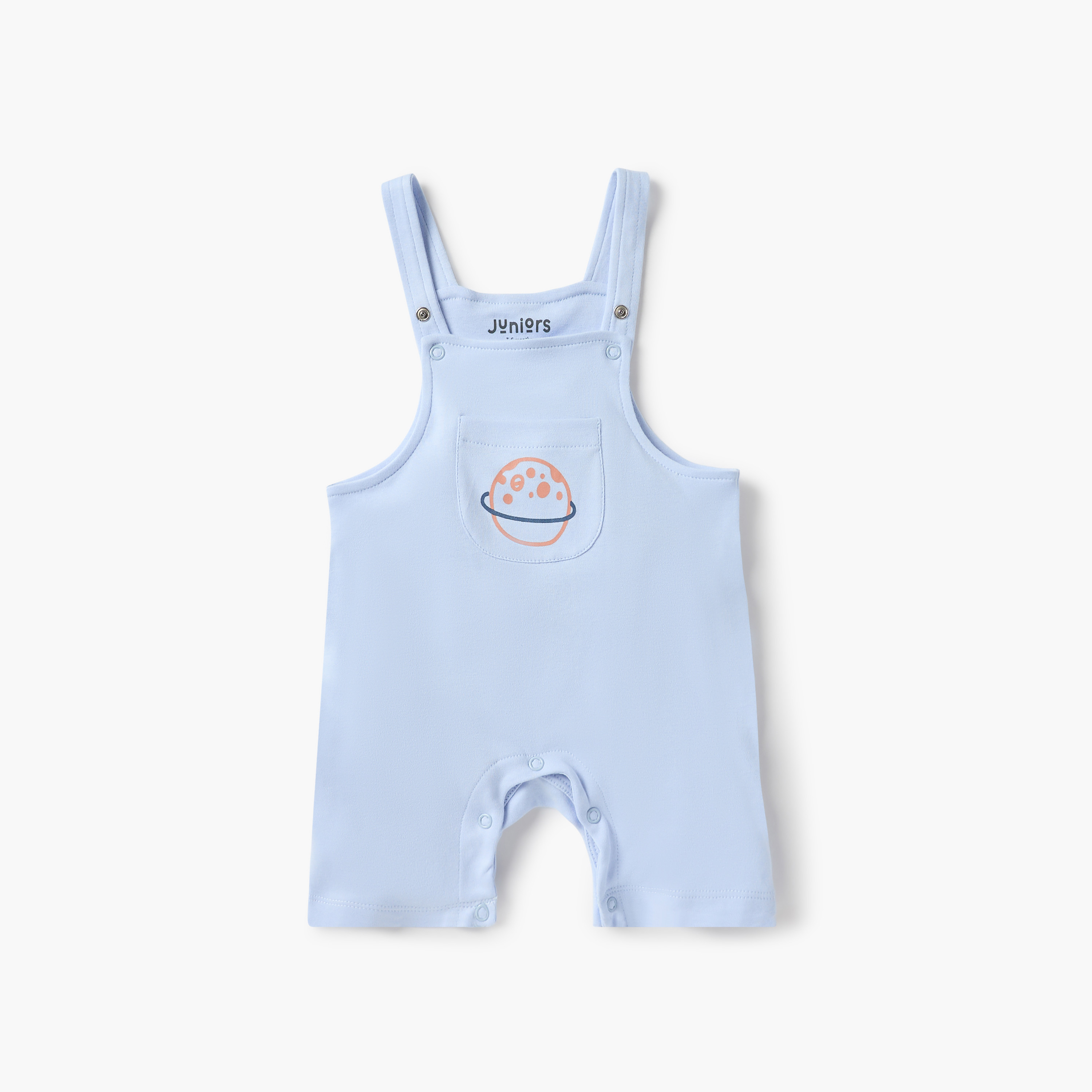 Juniors Printed T-shirt and Dungaree Set-baby-boys-clothing-setsandcoords-image-2