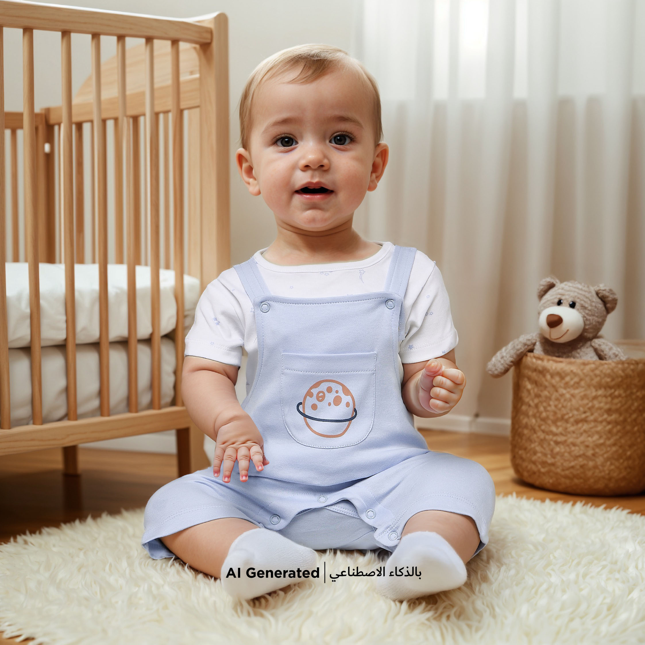 Juniors Printed T-shirt and Dungaree Set-baby-boys-clothing-setsandcoords-image-6